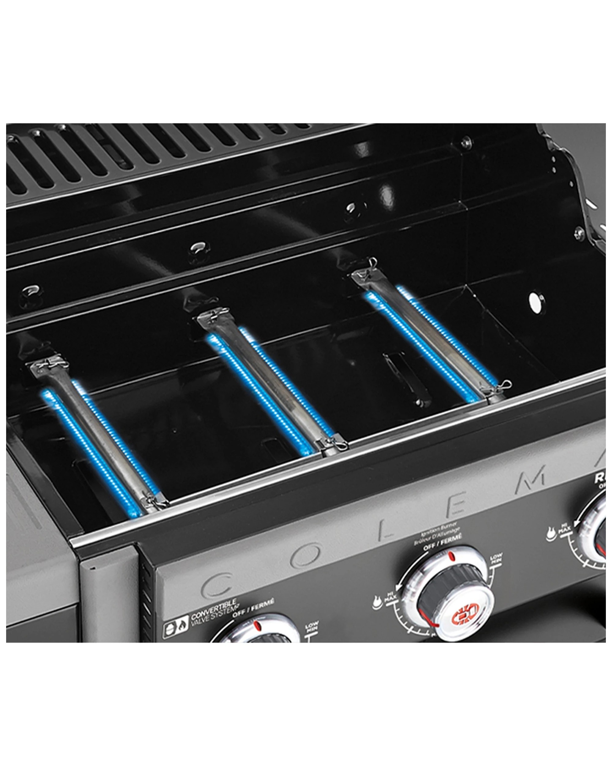 6 Coleman Revolution 3 Burner Gas BBQ With Side Burner Grease Management - Black, 6 of 9