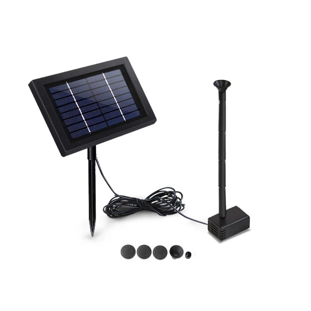 1 Gardeon Solar Pond Pump Submersible Water Fountain Kit 4FT - Black, 1 of 7