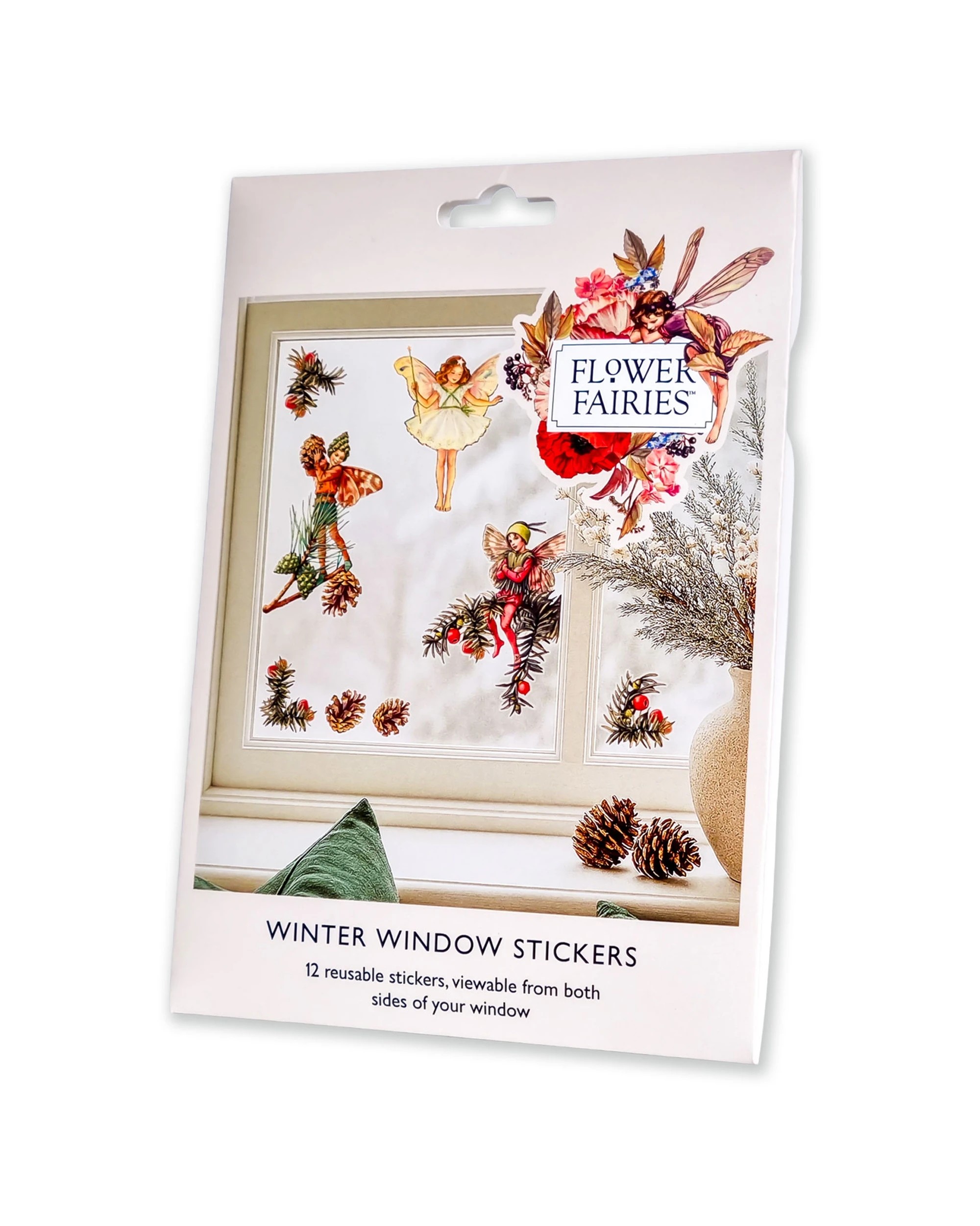 1 Stickerscape A5 Winter Flower Fairies Reusable Playroom Nursery Window Stickers, 1 of 4