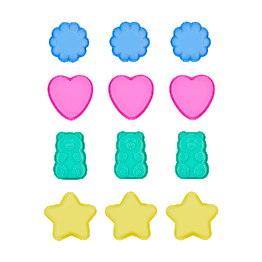 2 Set of 3 Mini Silicone Bakeware - Assorted, 2 of 8