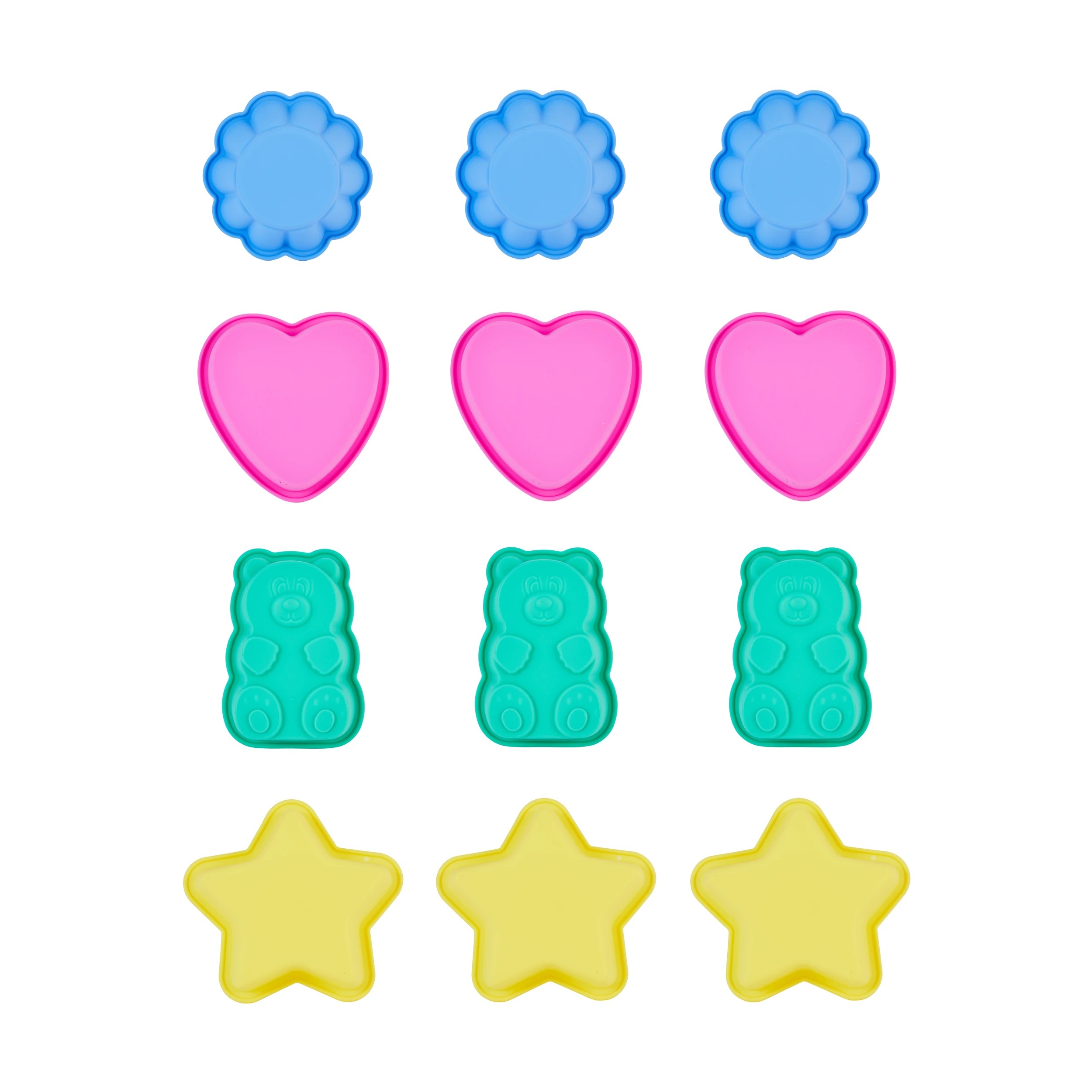 2 Set of 3 Mini Silicone Bakeware - Assorted, 2 of 8