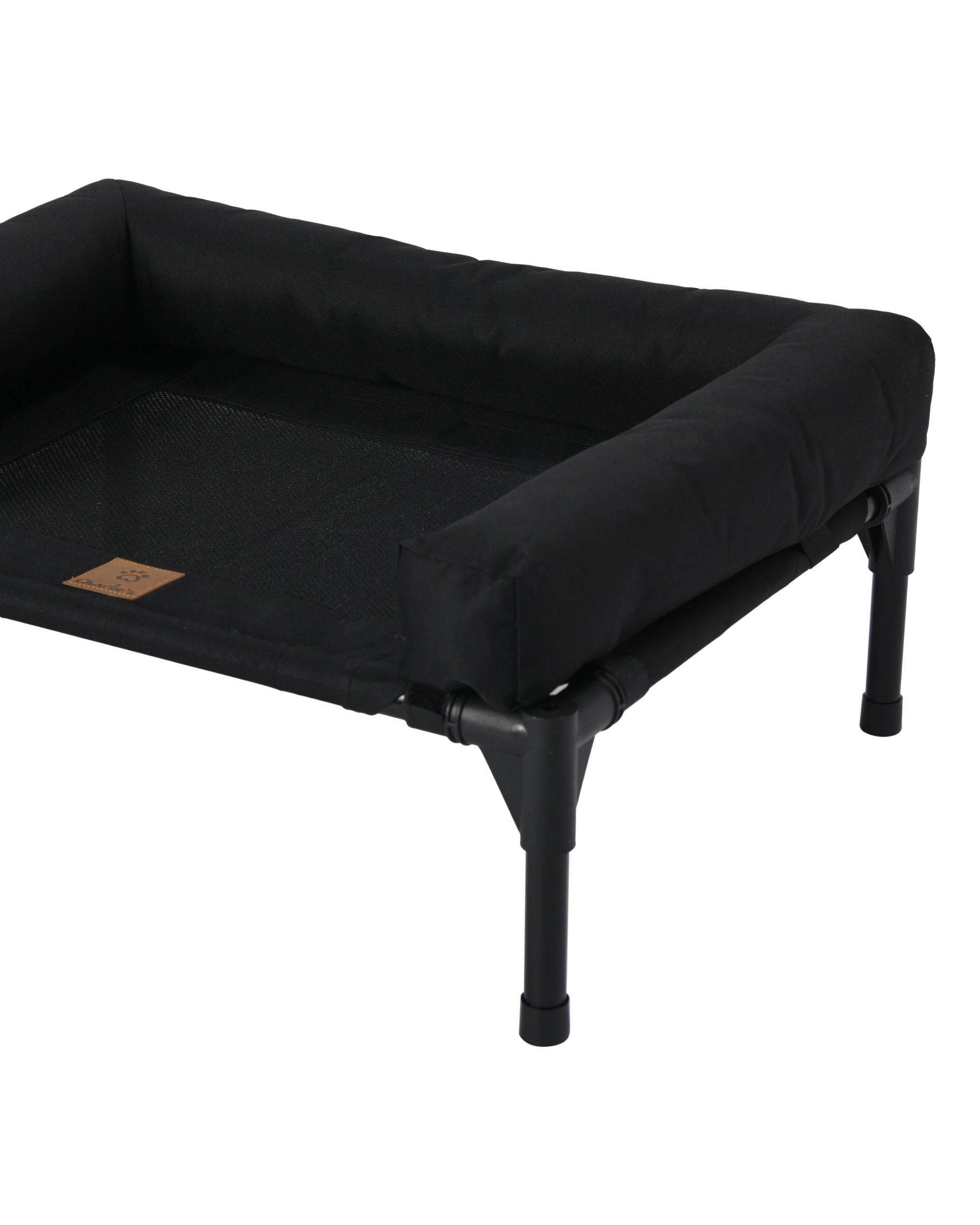 7 Charlie's Elevated Trampoline Bolster Sofa Dog Bed Medium - Black, 7 of 9