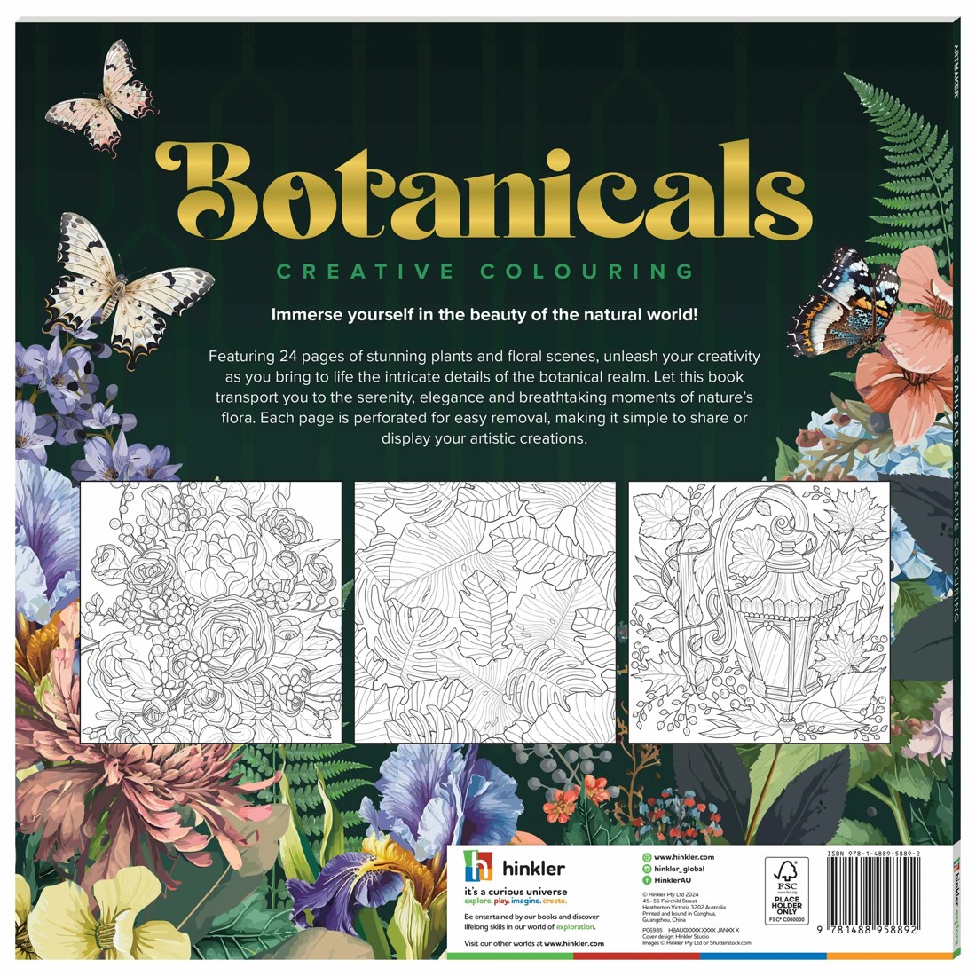 5 Art Maker Botanicals Creative Colouring - Book, 5 of 5