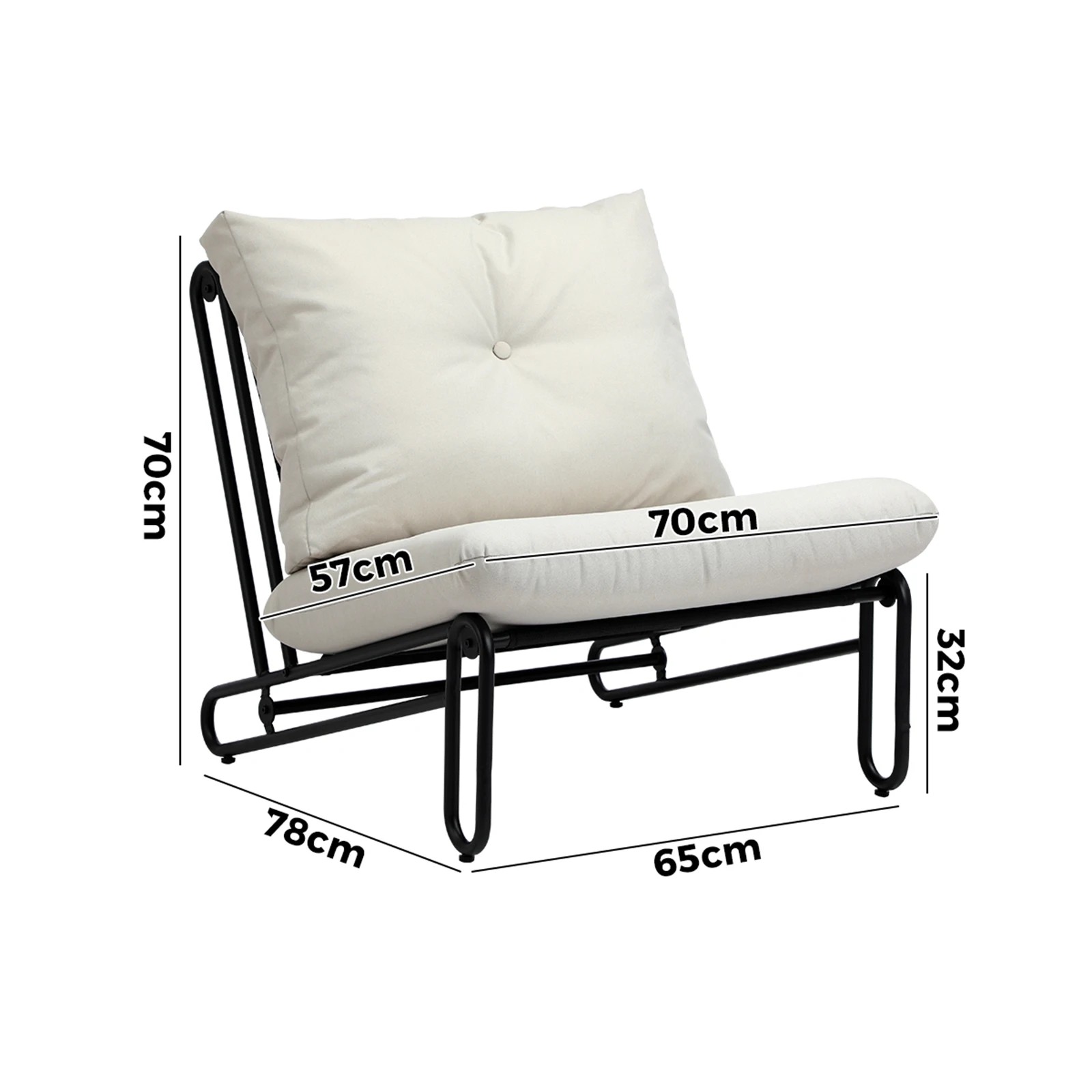 2 Livsip 2pc Outdoor Lounge Chairs Patio Furniture Garden Sofa With Cushions
 - Multi, 2 of 10