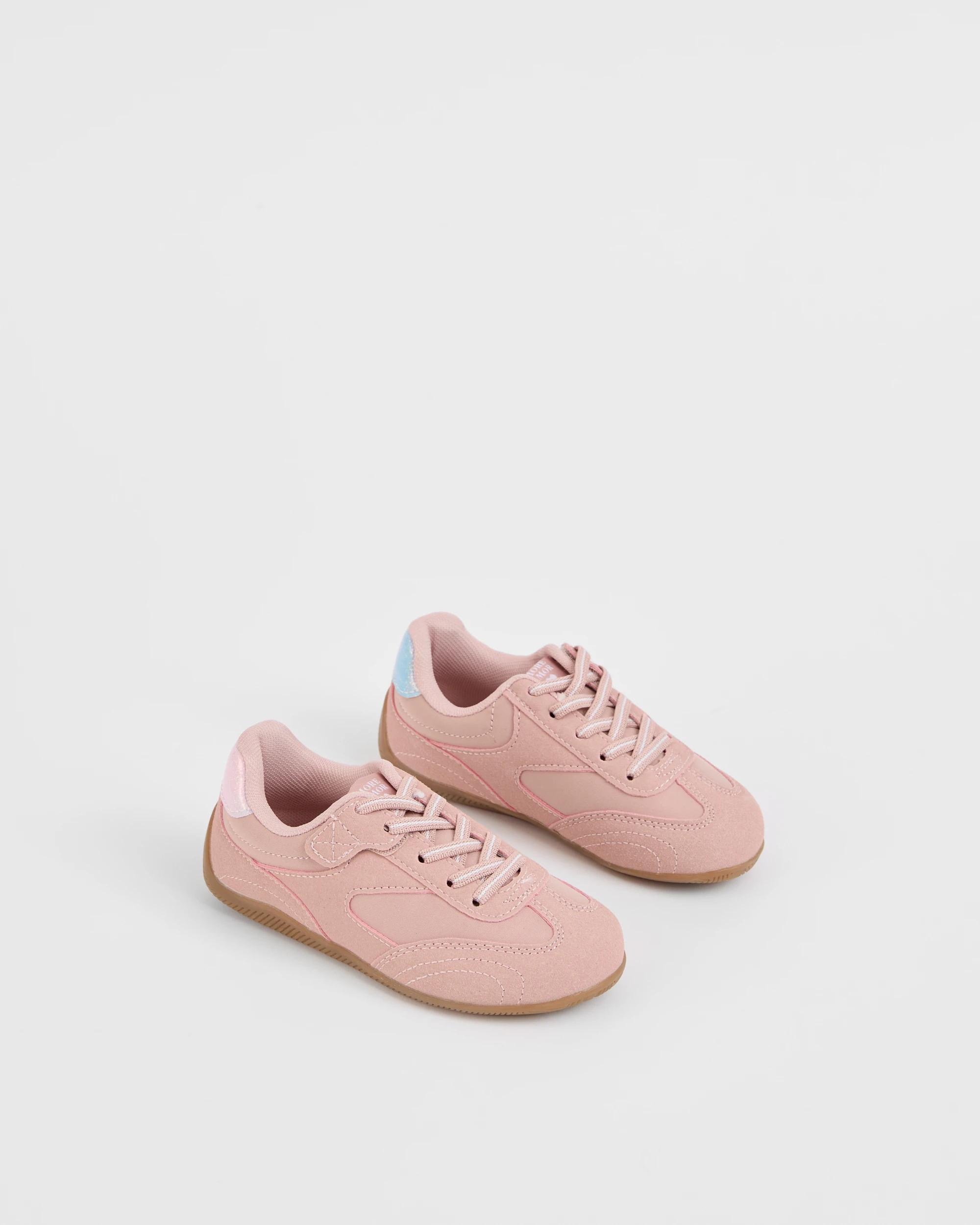 2 Target Kids Low Profile Retro Sneaker PINK, 2 of 4