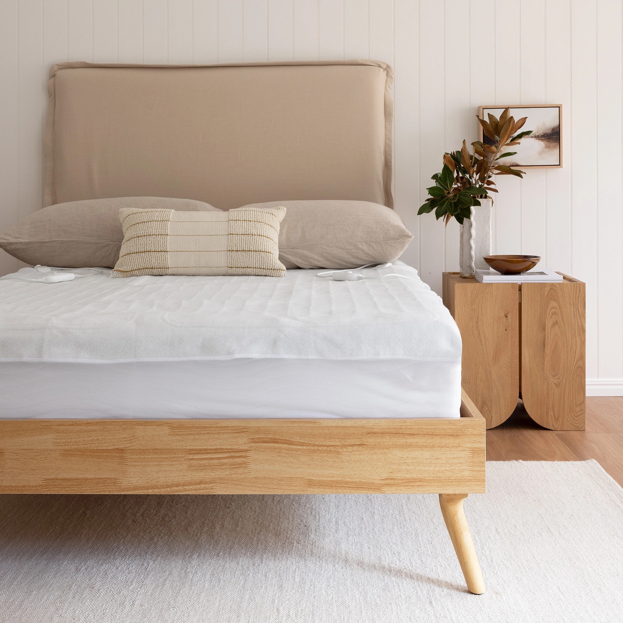 4 Bambury Electric Blanket Fully Fitted 3 heat settings - King Bed - White, 4 of 5