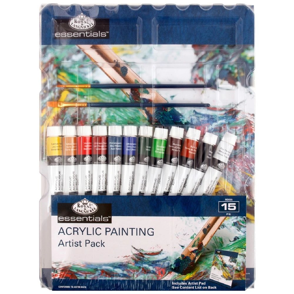 1 Royal & Langnickel Acrylic Artist Pack 15 Piece, 1 of 5