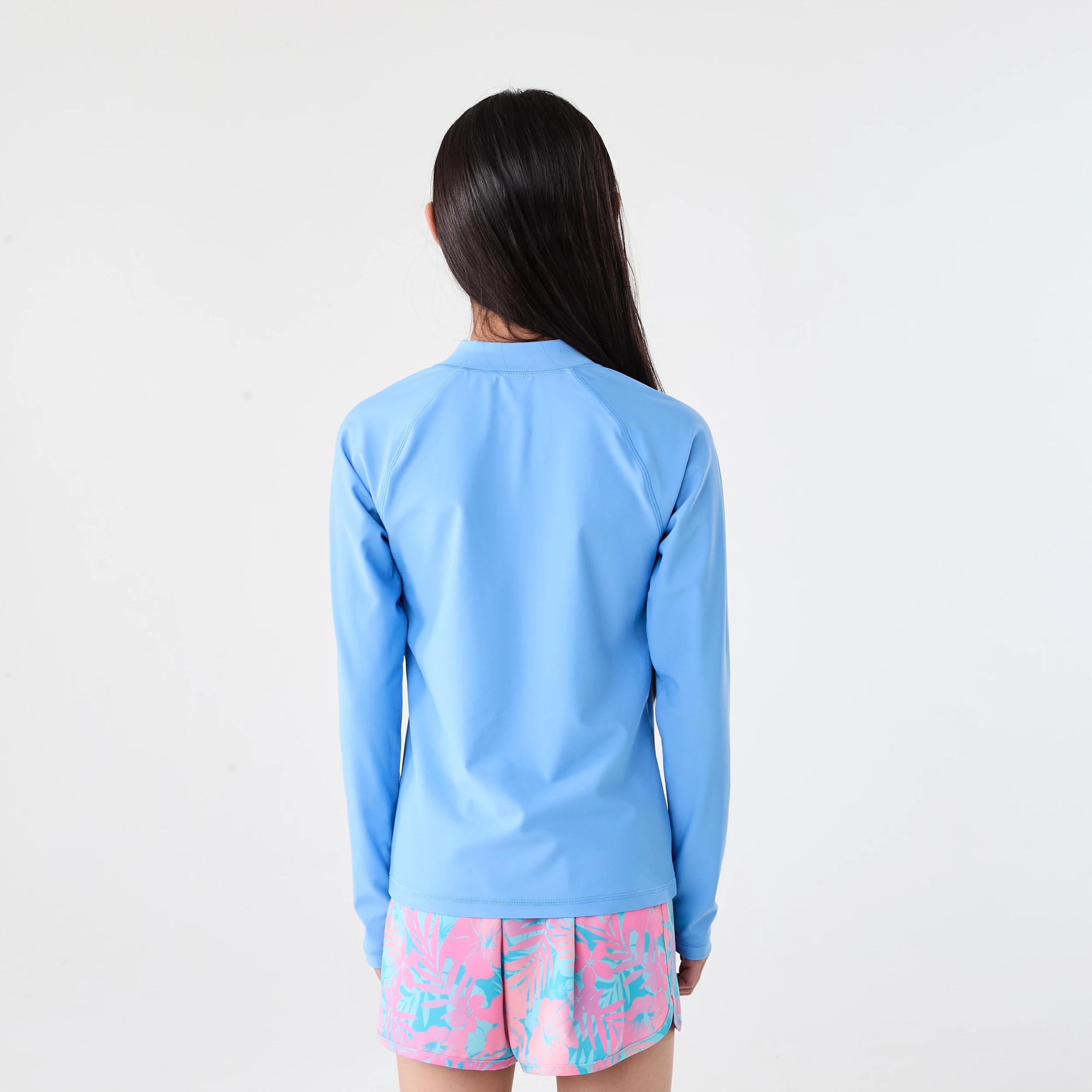 1 Long Sleeve Zip Through Rash Vest JAYBIRD BLUE