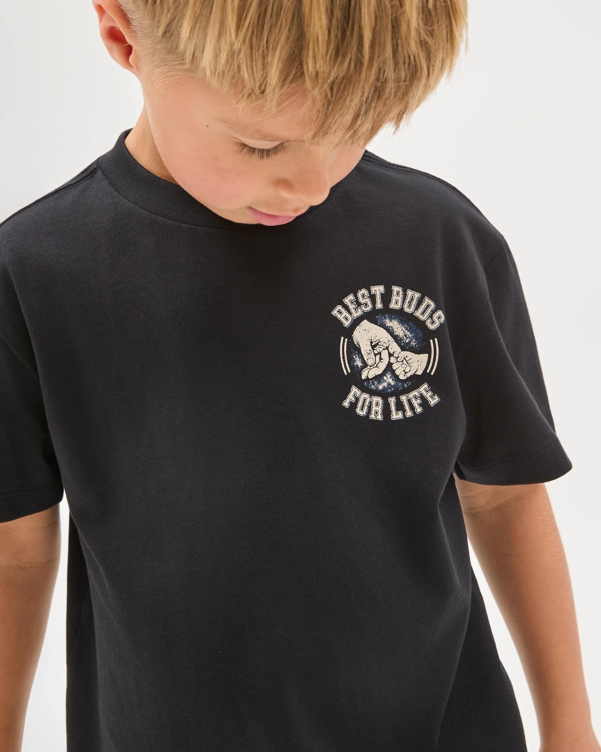 4 Target Kids Family Matching Australian Cotton Mini Me T-Shirt BLACK, 4 of 9