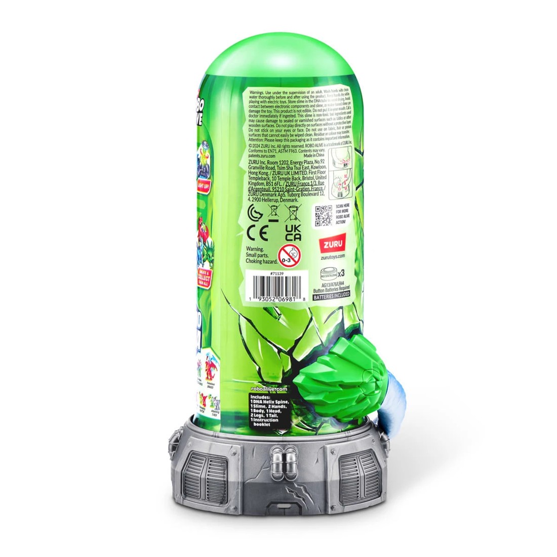 9 10 Piece ZURU Robo Alive Dino DNA Light Up Helix Spine! - Assorted, 9 of 10