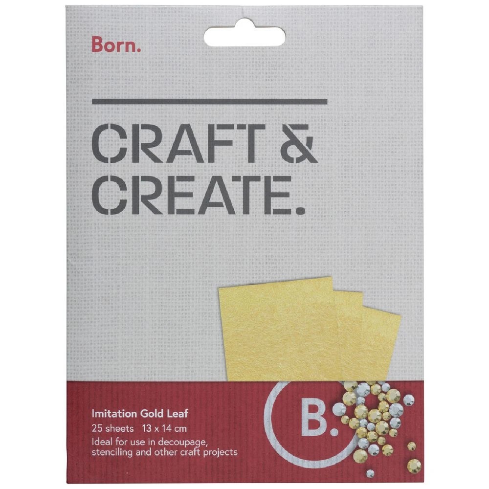 1 Born Adhesive Metal Gold Leaf, 1 of 2