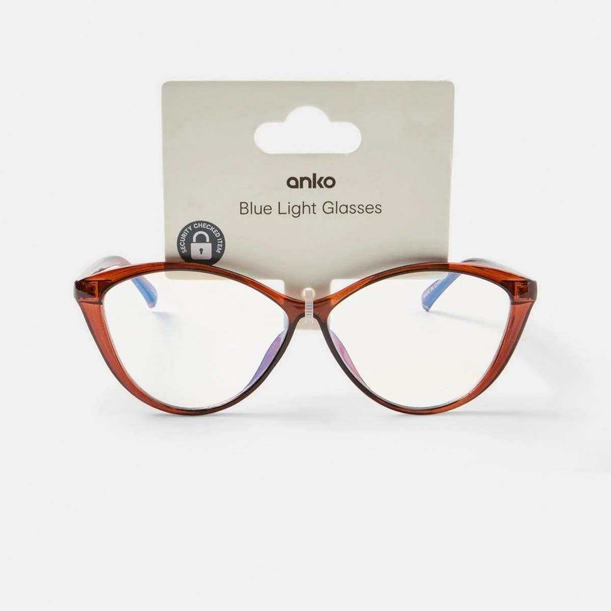 6 Cat Eye Blue Light Glasses Brown, 6 of 6