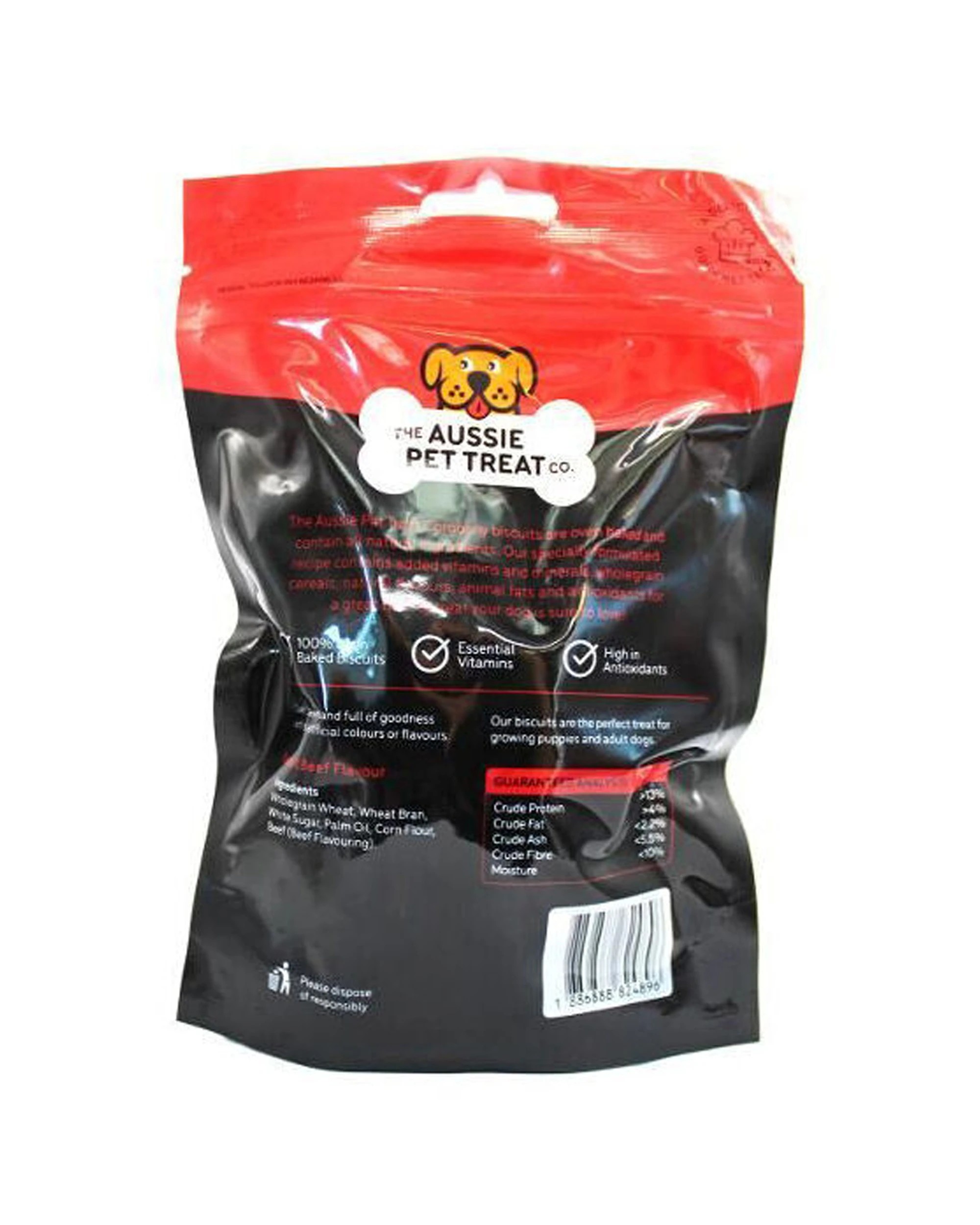 3 The Aussie Pet Treat Co Dog Biscuit Roast Beef 25 Pack 150g - Natural, 3 of 3