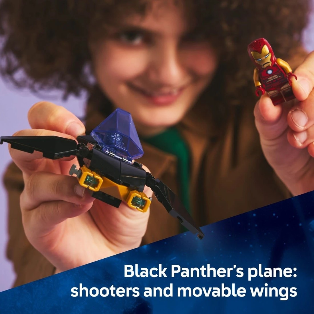 7 LEGO Marvel Iron Man Car & Black Panther vs. Red Hulk 76310, 7 of 10