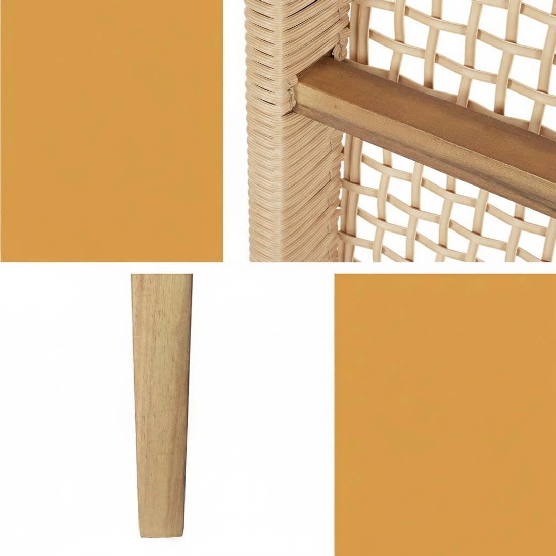 5 Gardeon Outdoor Garden Bench Seat Dining Benches en 2 Seater Patio Furniture - Natural, 5 of 5