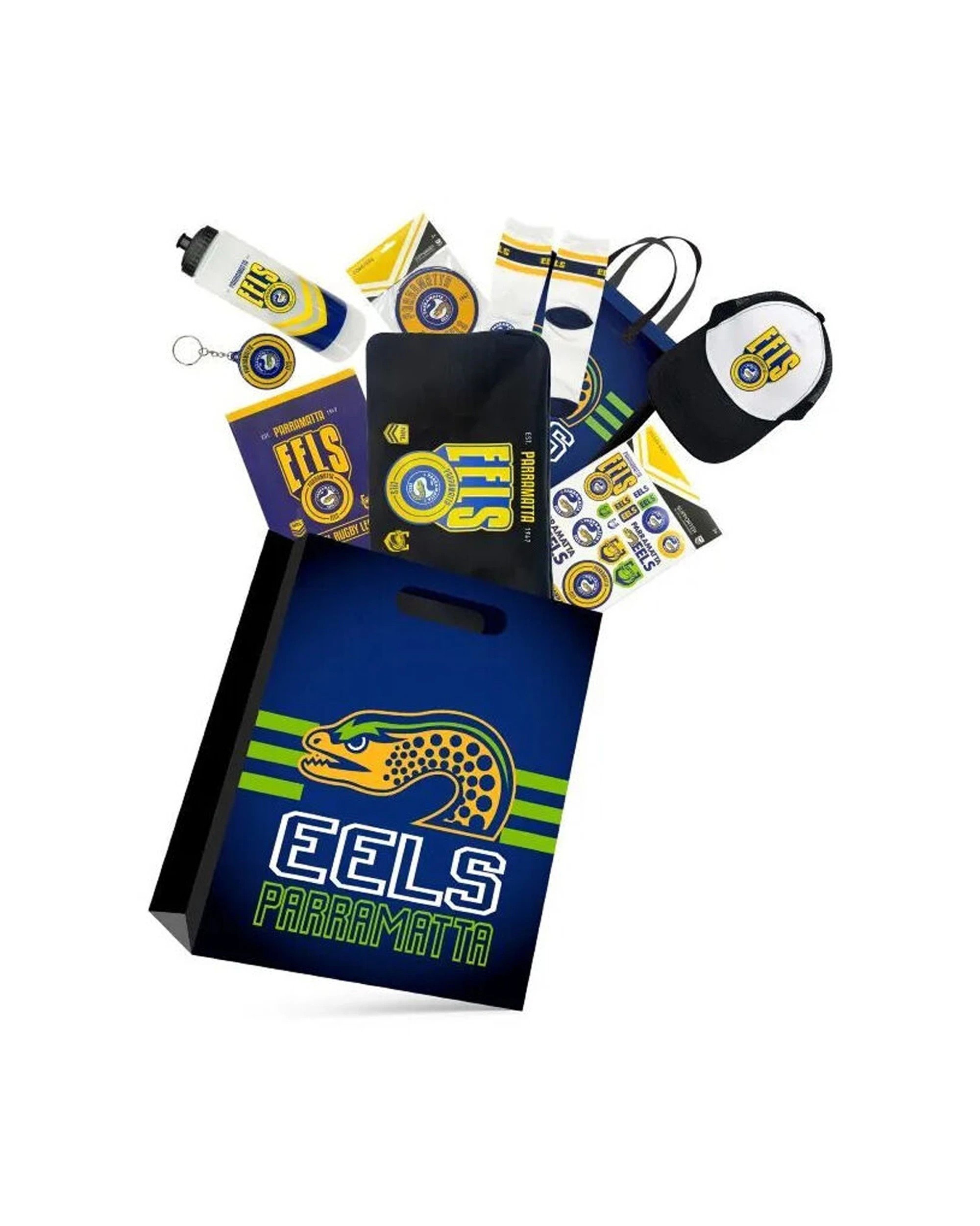 1 NRL Parramatta Eels Showbag Premium Supporter Pack for Sports Fans 8y+ - Multi, 1 of 8