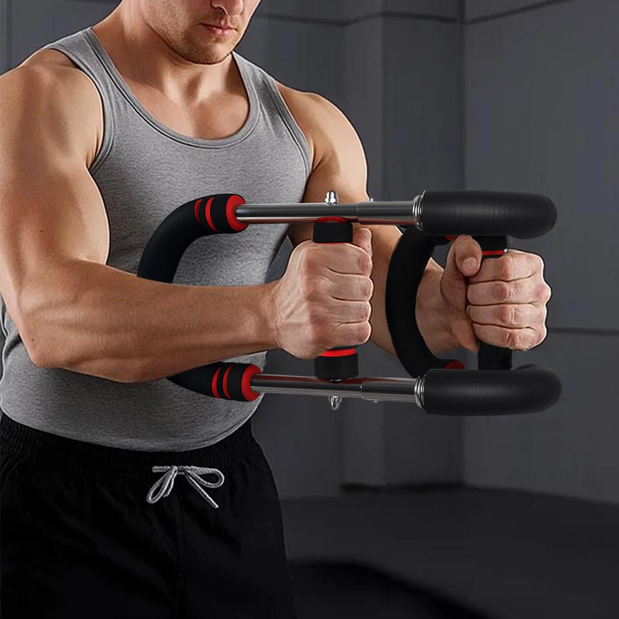 8 Centra Arm Trainer Power Twister Adjustable Chest Expander Bar Arm Exerciser, 8 of 9