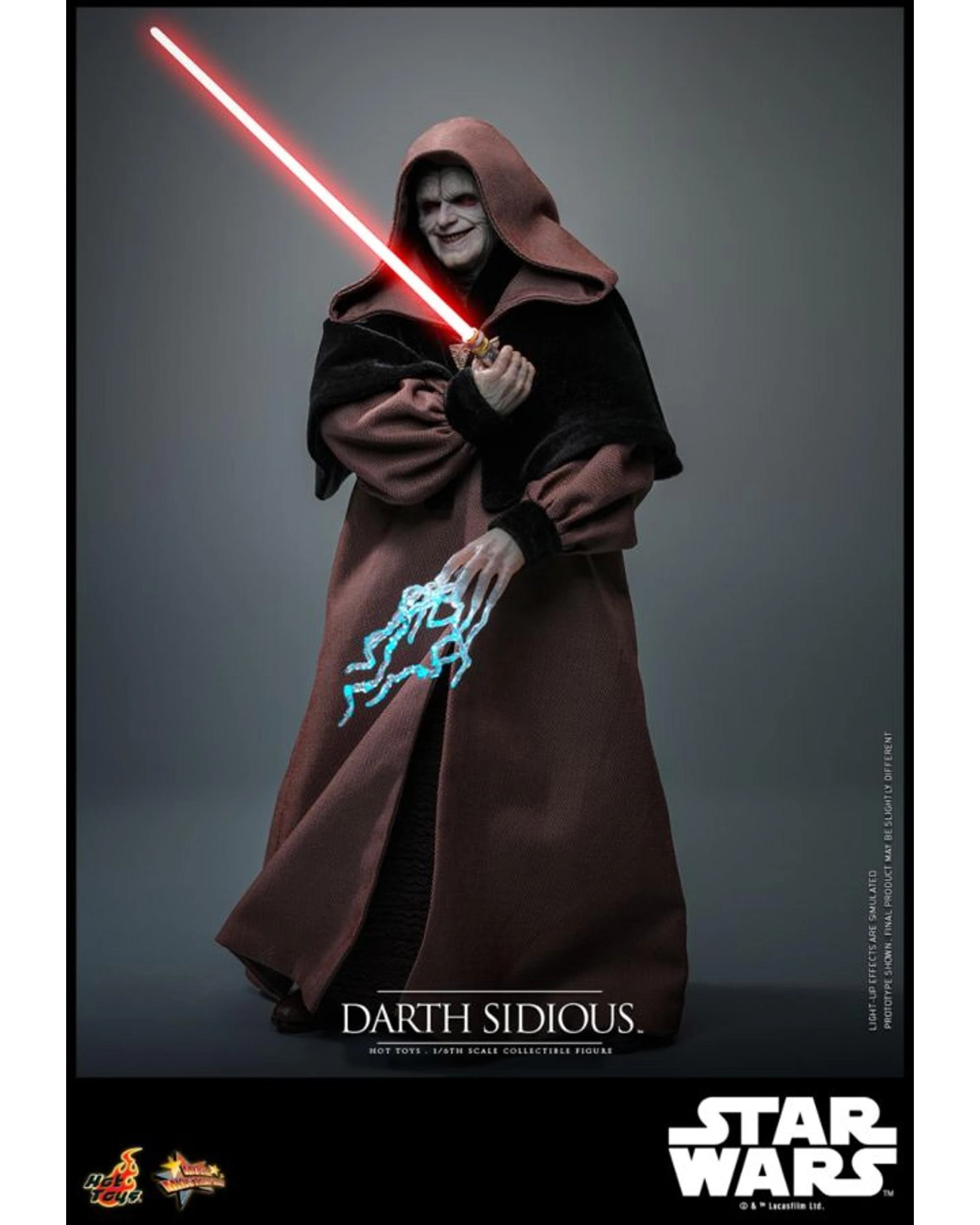 3 Hot Toys Star Wars Revenge Of The Sith Darth Sidious 1:6 Scale Collectible Action Figure, 3 of 10