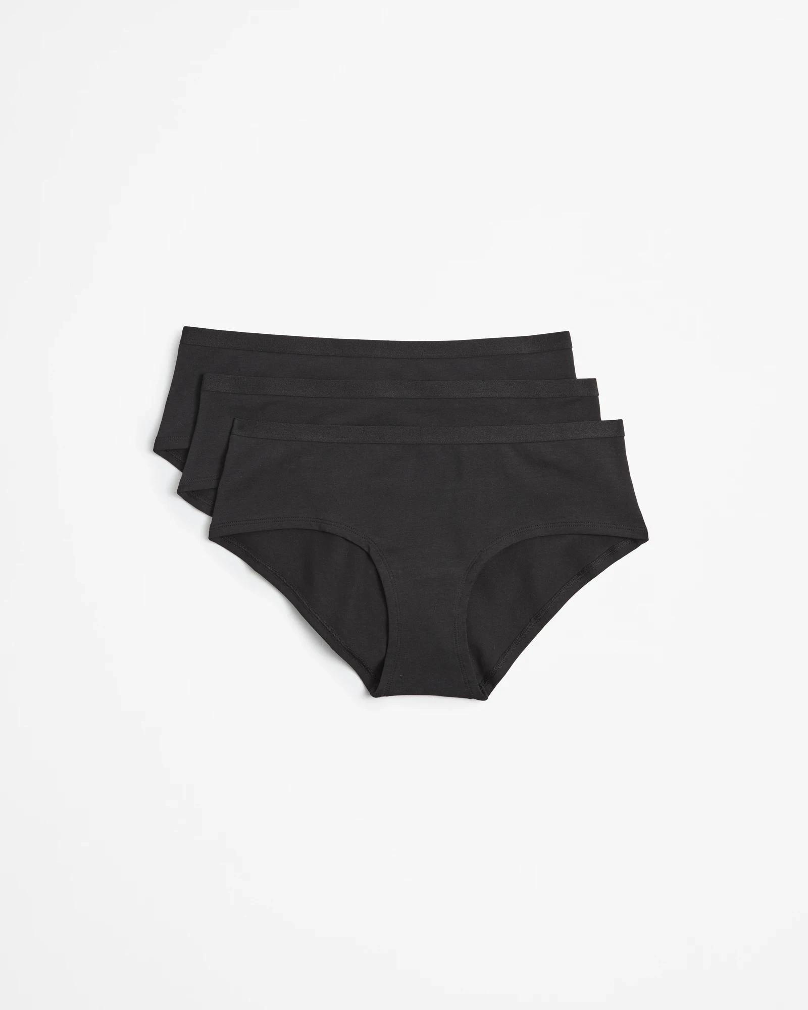 1 Lily Loves Australian Cotton 3 Pack Boyleg Briefs BLACK, 1 of 4