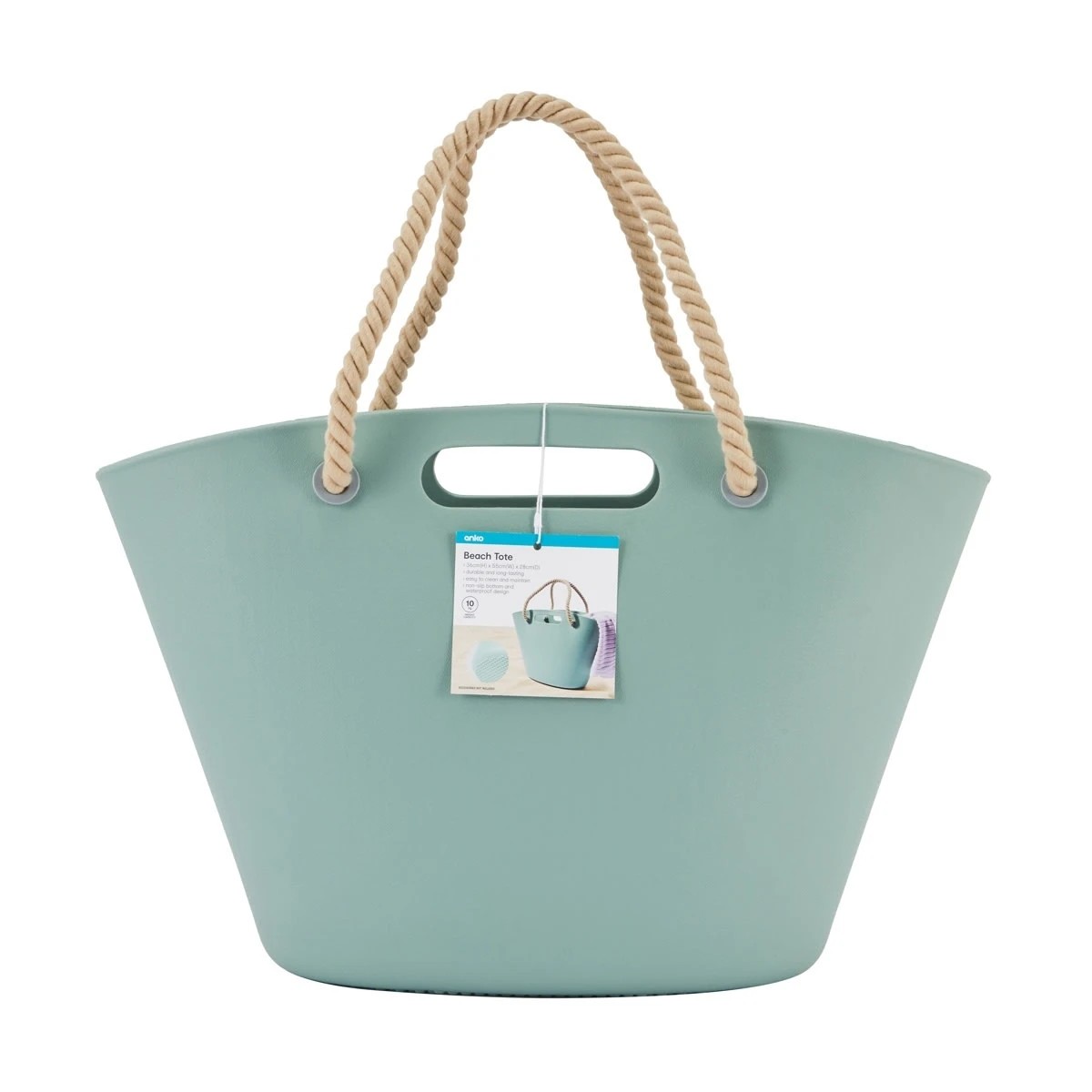 6 Beach Tote - Sage, 6 of 6