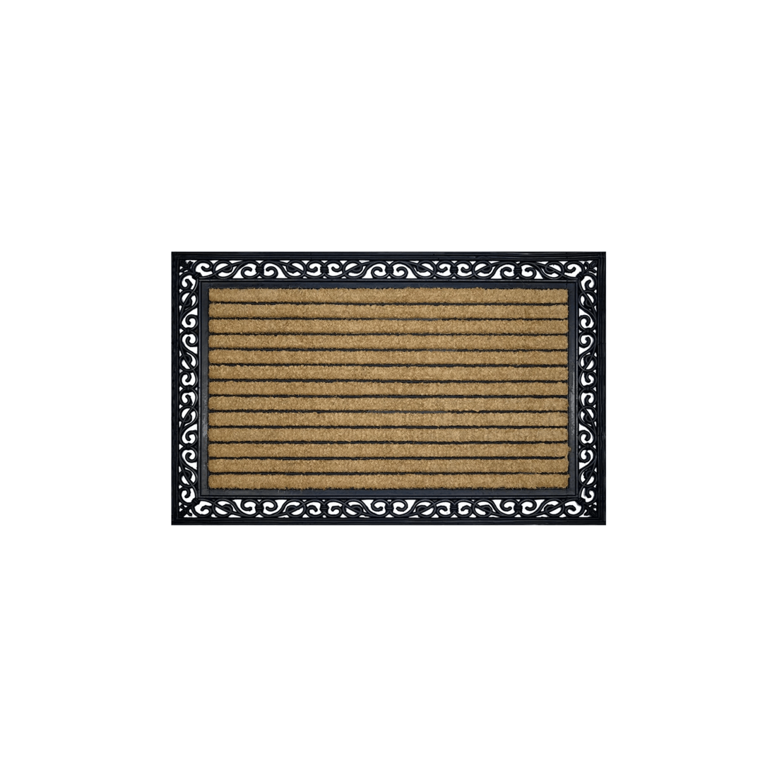 1 Solemate Rubber Coir Ribbed Large 120x76cm Functional Outdoor Front Doormat
 - Brown, 1 of 3