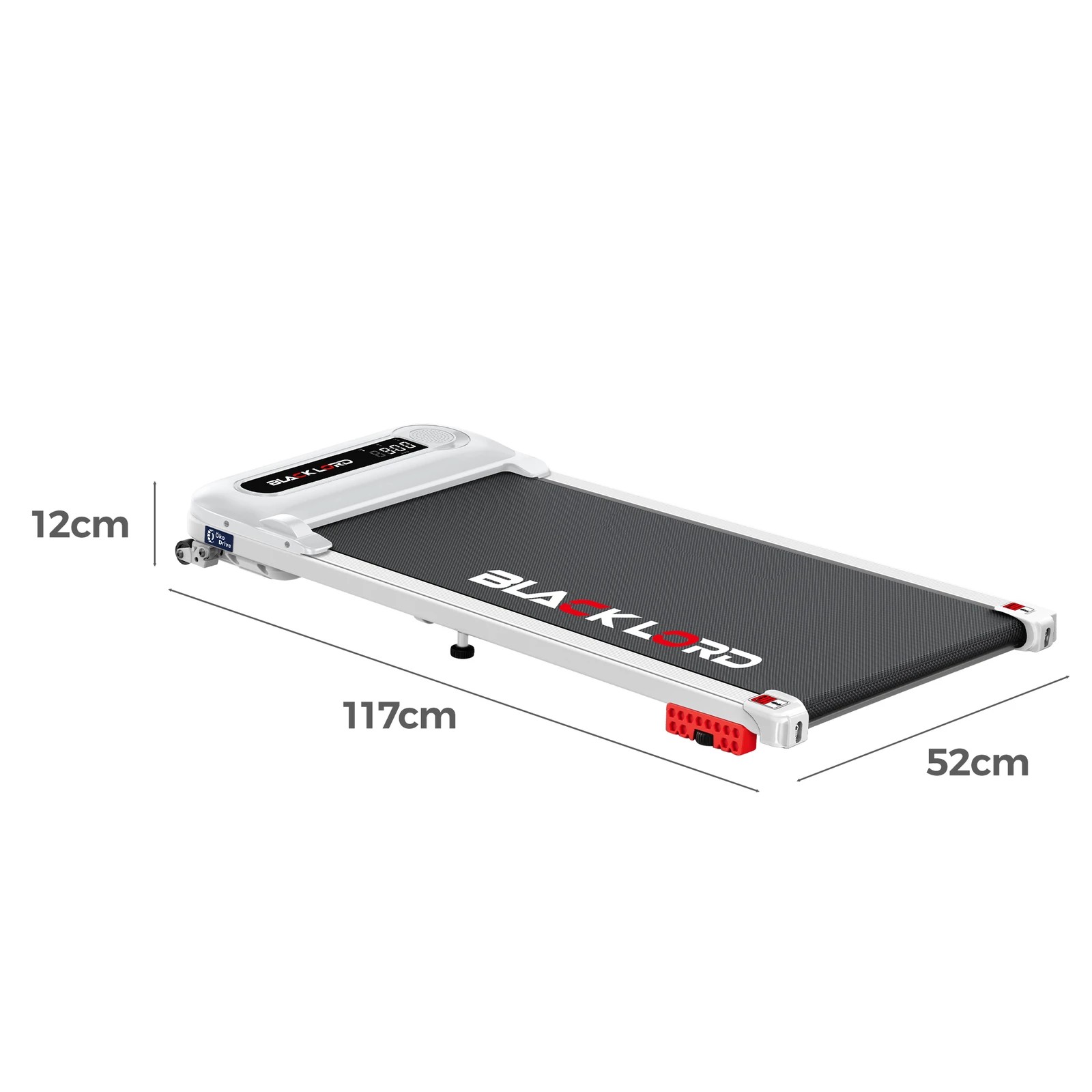 4 Black Lord Treadmill Electric Walking Pad Incline Shock Absorbers Home Gym - White, 4 of 10