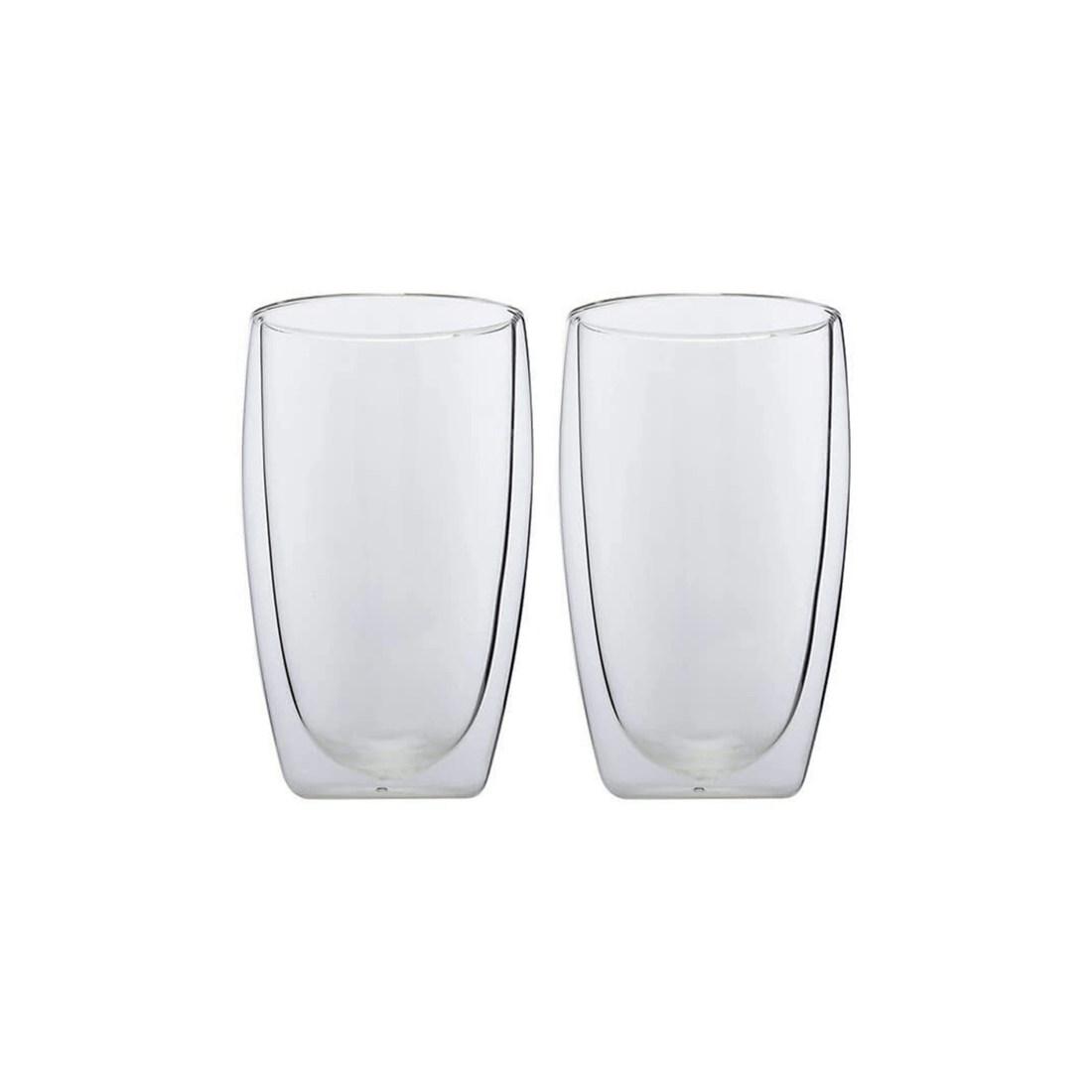 1 Maxwell & Williams 2pc Blend Double Wall Glass Cup Set 450ml Insulated Cups
 - Plain, 1 of 3