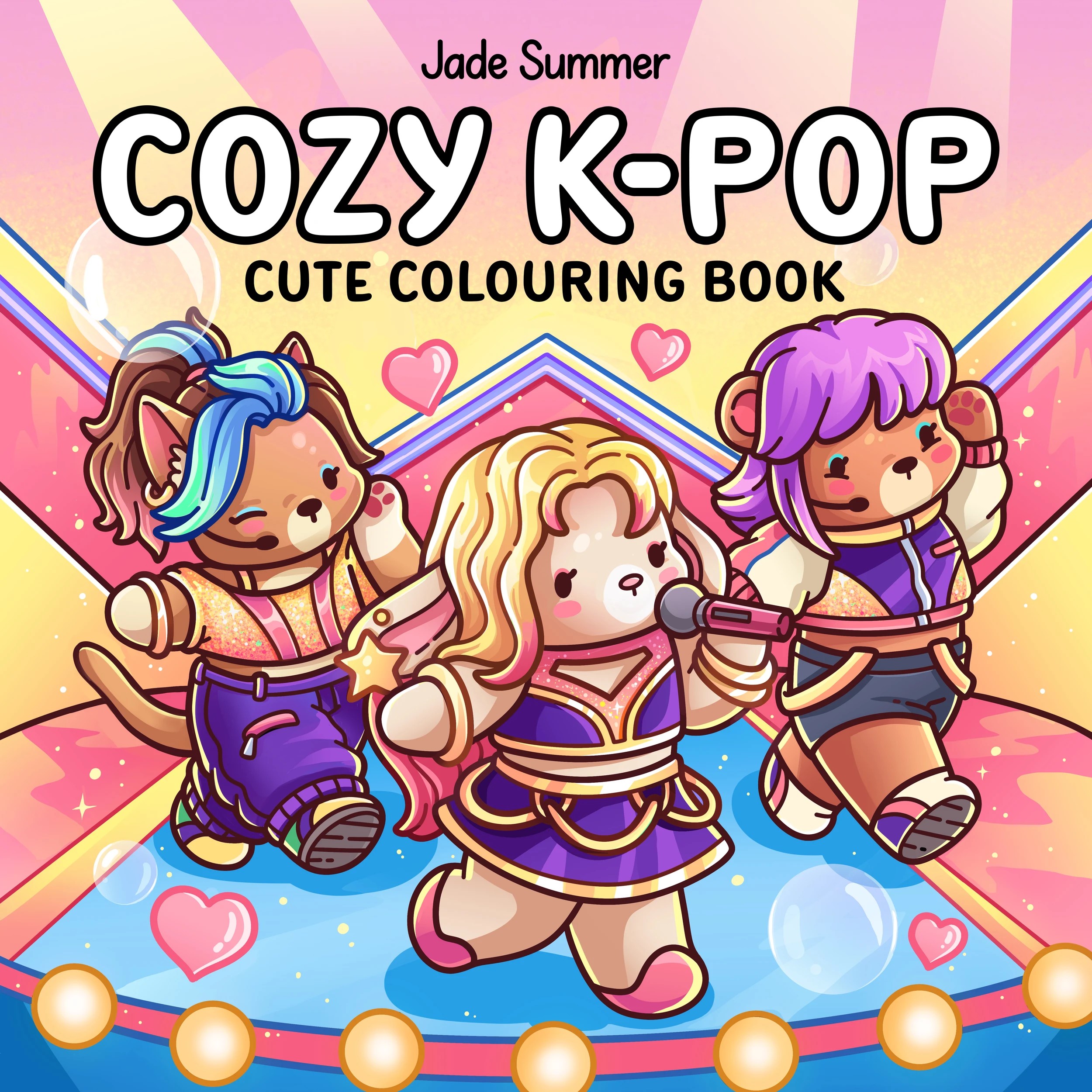 1 Cozy K-Pop Cute Colouring Book by Jade Summer - Book, 1 of 1
