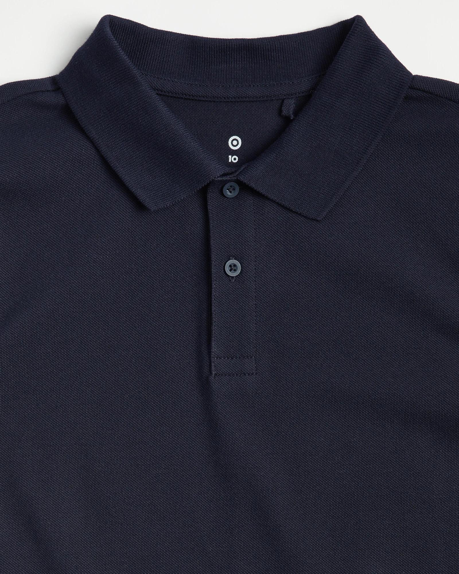 2 Target School Polo T-shirt NAVY BLUE, 2 of 4