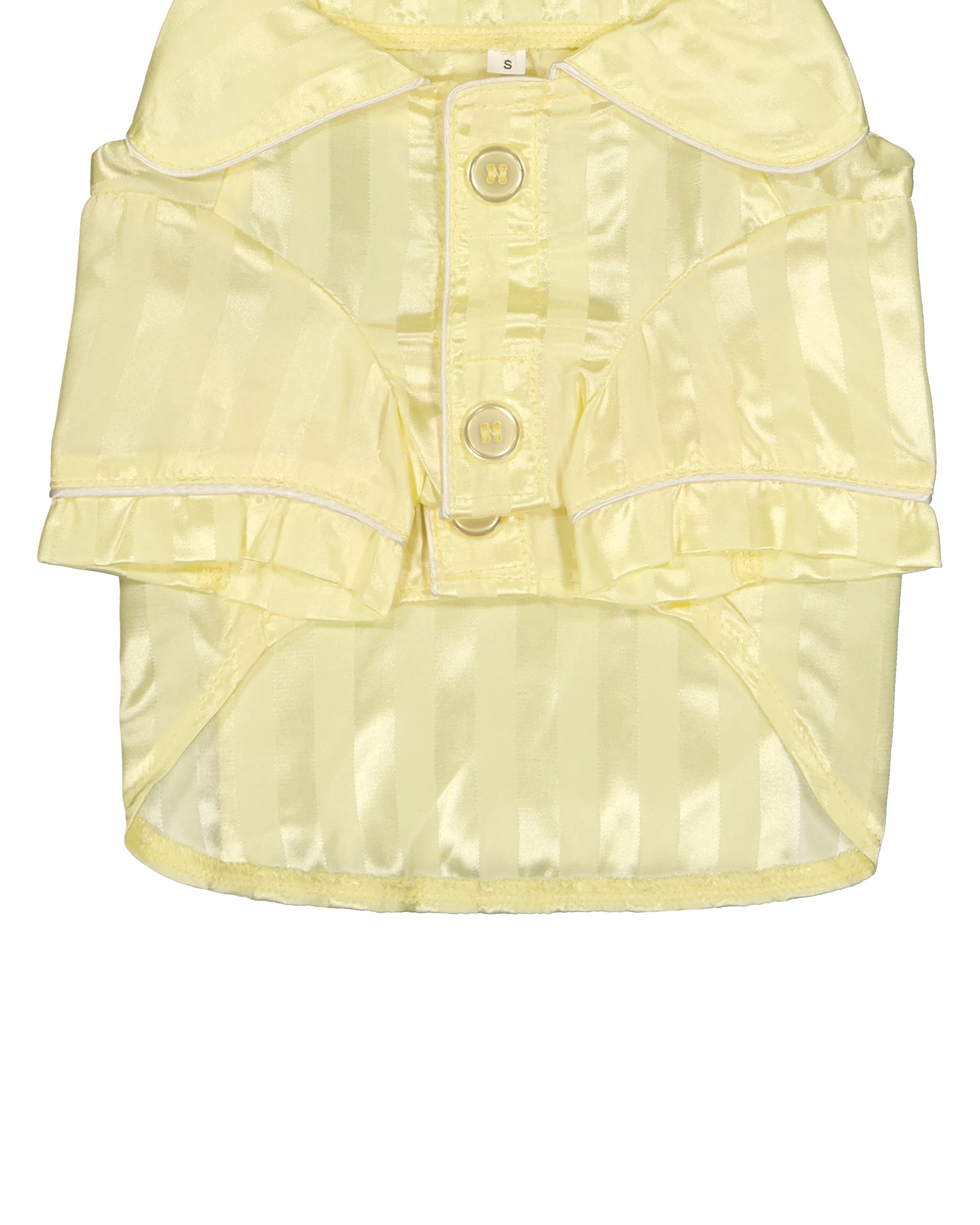 8 Pet Satin Pyjamas - Small, Yellow, 8 of 9
