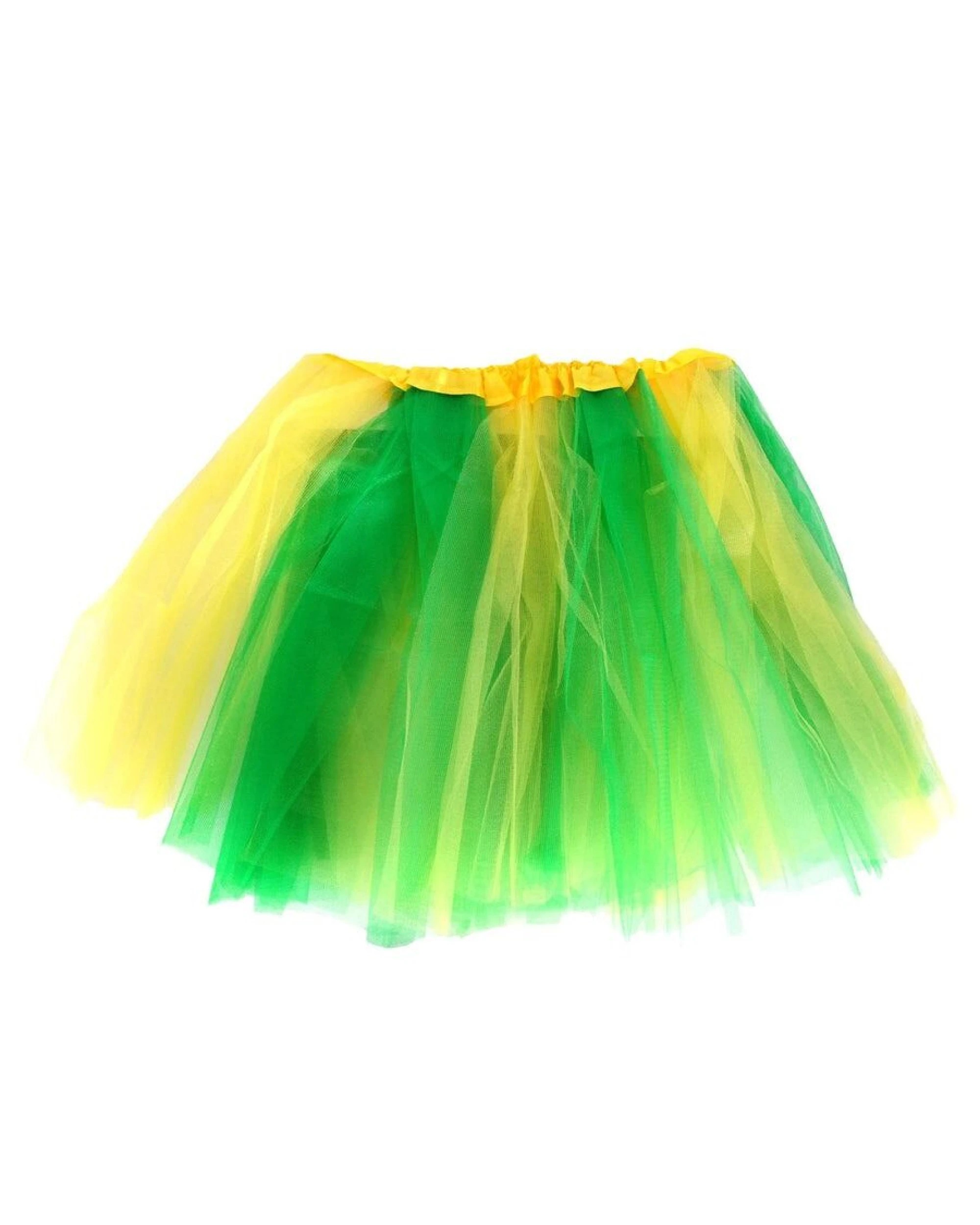 1 BR Costumes Adult Tutu for Celebration, Green and Gold - M, 1 of 1