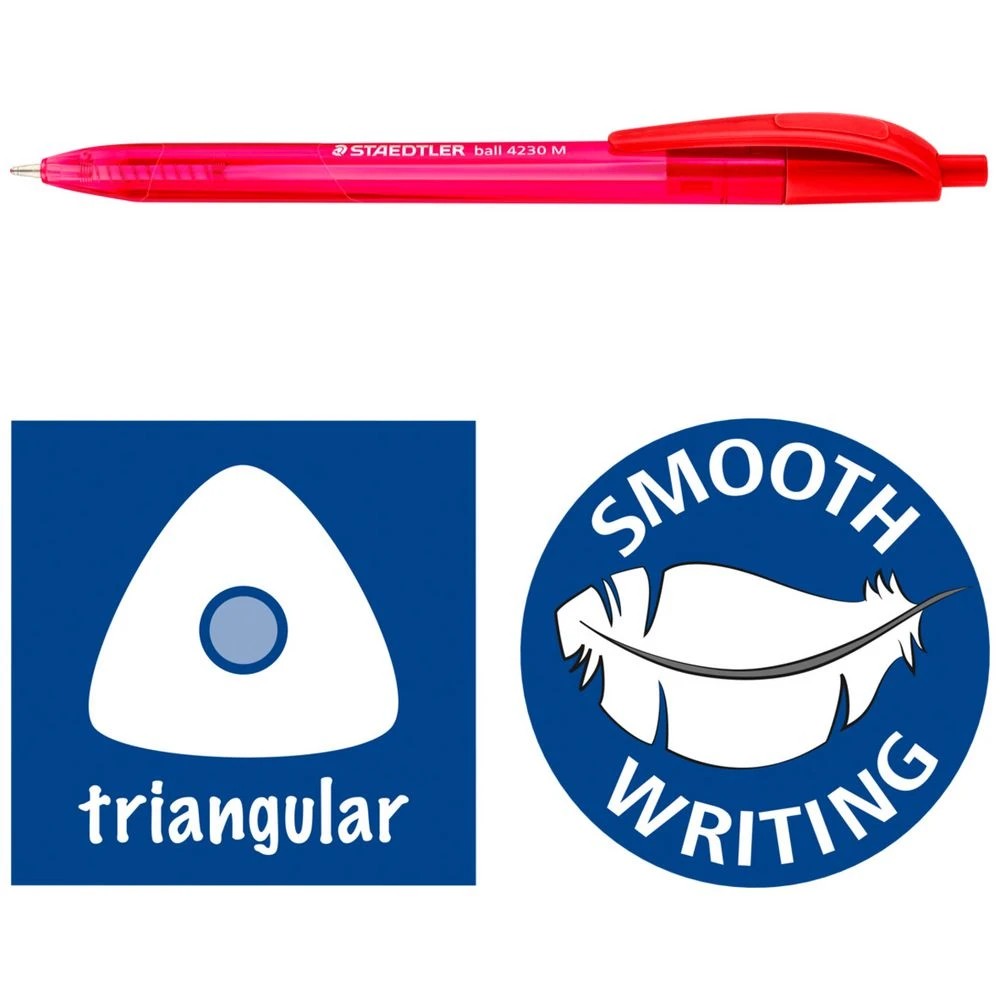 4 Staedtler 4230 Retractable Ballpoint Pens Med Asst 8 Pack, 4 of 6