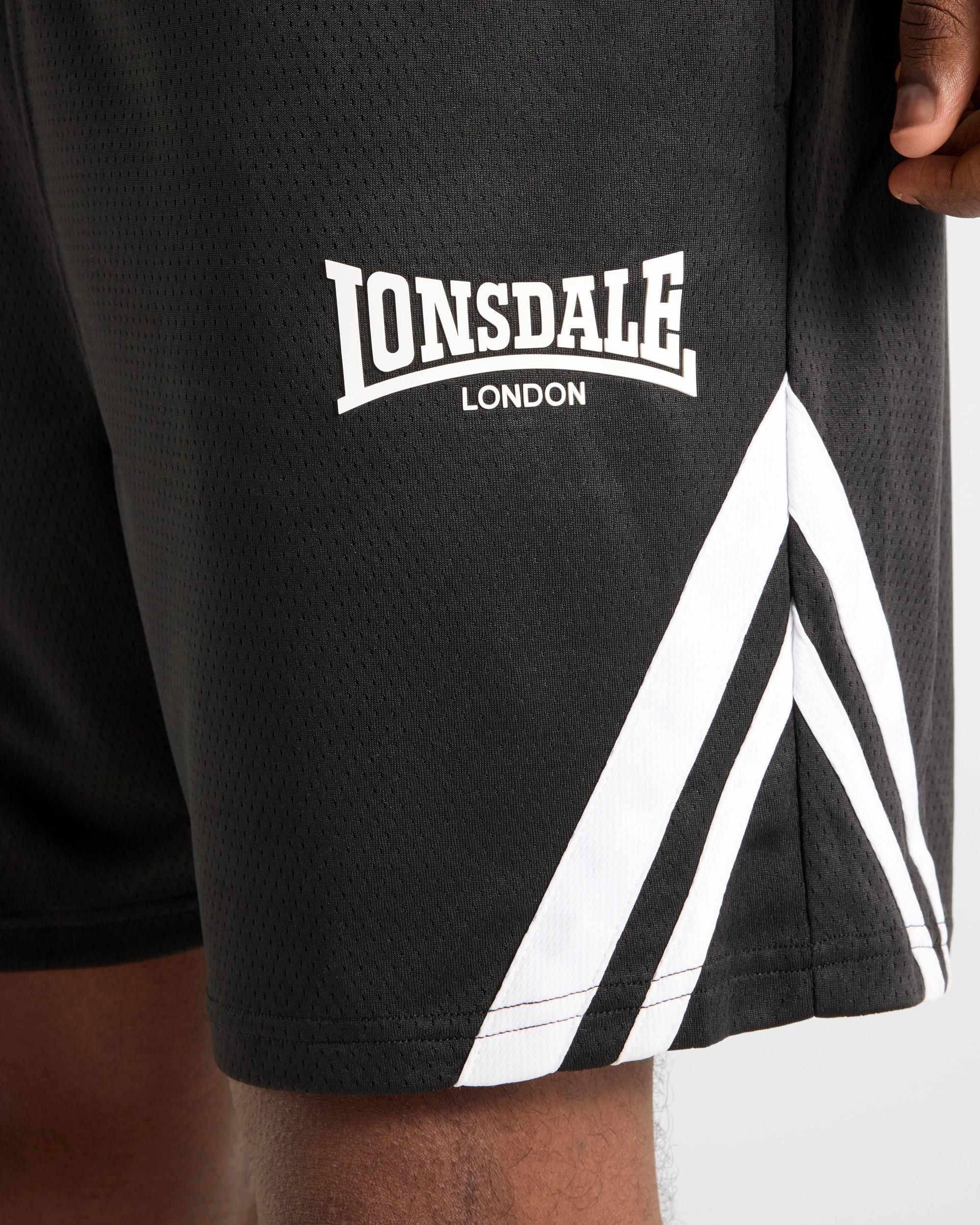 4 Mesh Shorts - Lonsdale London BLACK, 4 of 6