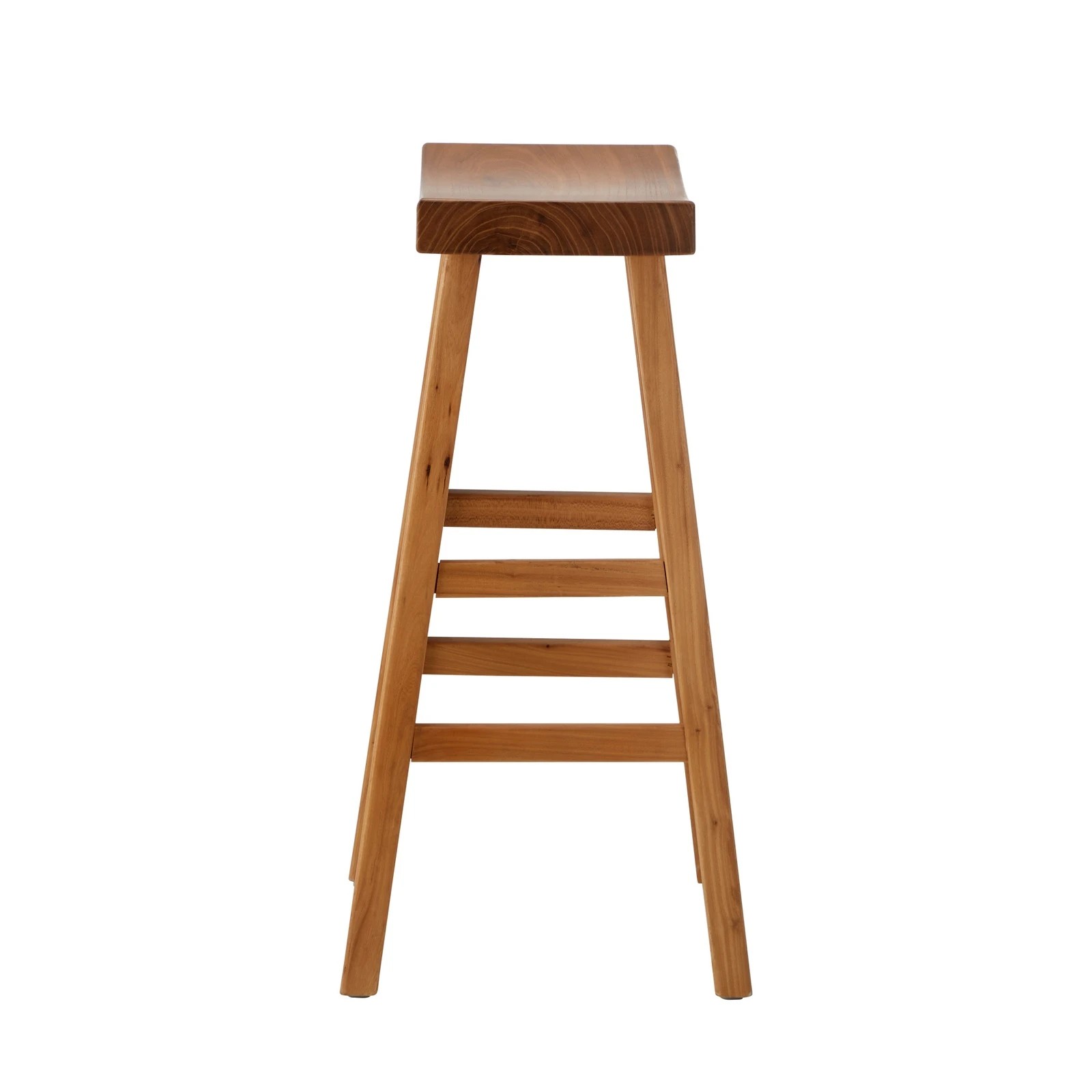 8 Oikiture Set Of 4 Bar Stools Kitchen Stool Wooden Counter Chairs
 - Natural, 8 of 10
