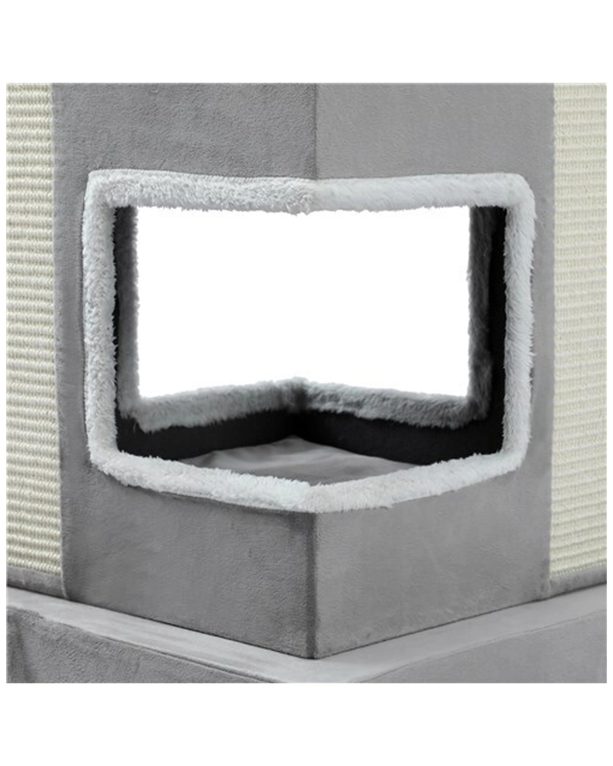 4 Paws & Claws 120cm Catsby Essendon Cat Tower Furniture Scratching Post - Grey, 4 of 4