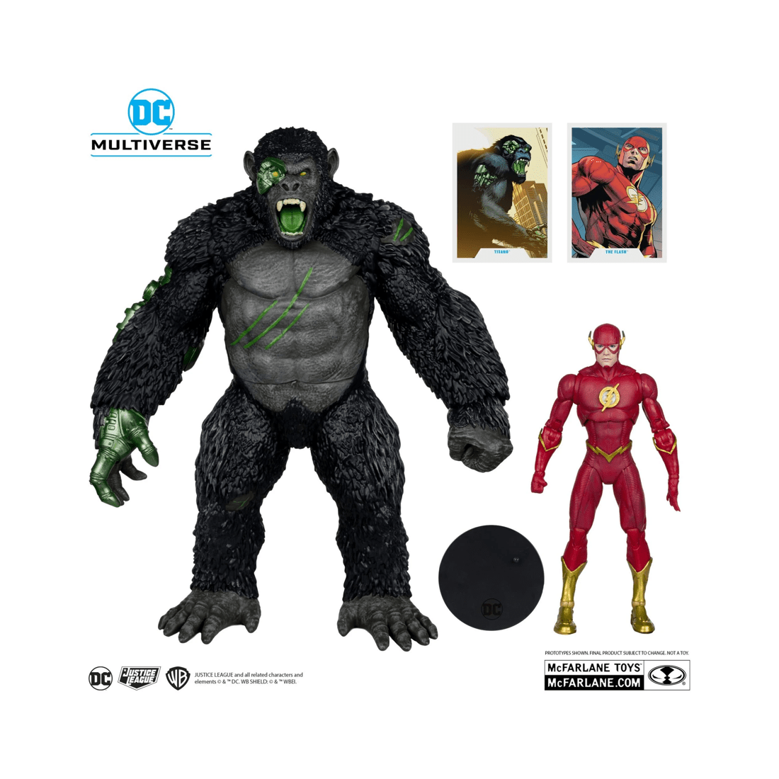 2 McFarlane Toys DC Multiverse Titano VS The Flash 7 inch Action Figure with Megafig 2 Pack, 2 of 10