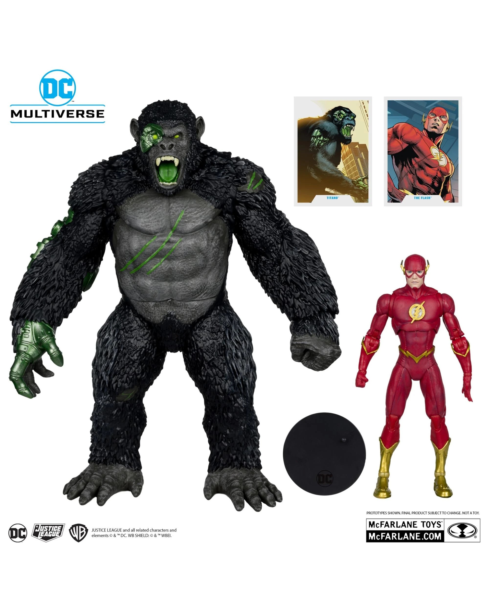 2 DC Multiverse Titano VS The Flash 7 inch Action Figure with Megafig 2 Pack, 2 of 10