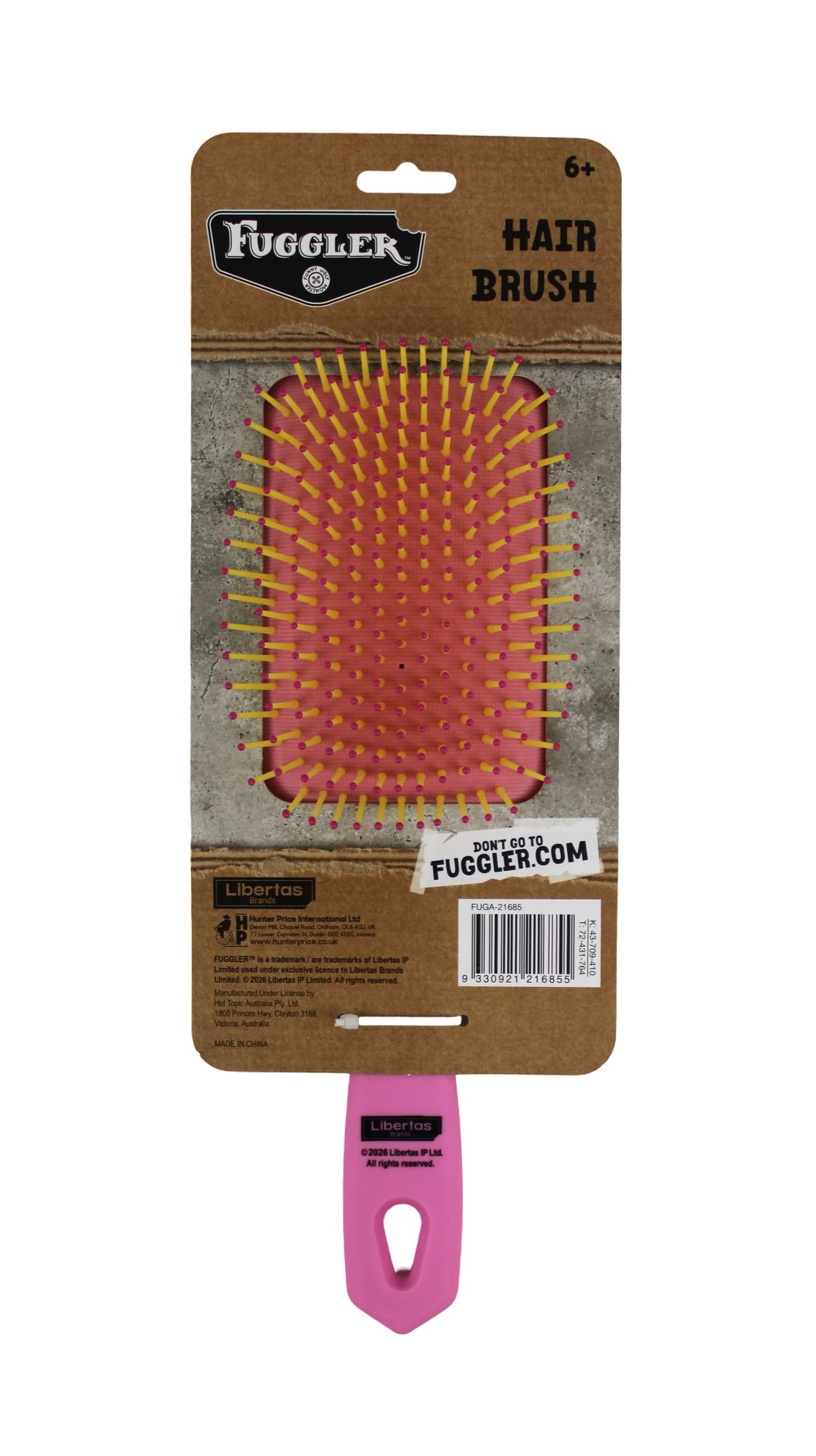 4 Fuggler Paddle Hairbrush - Pink, 4 of 4