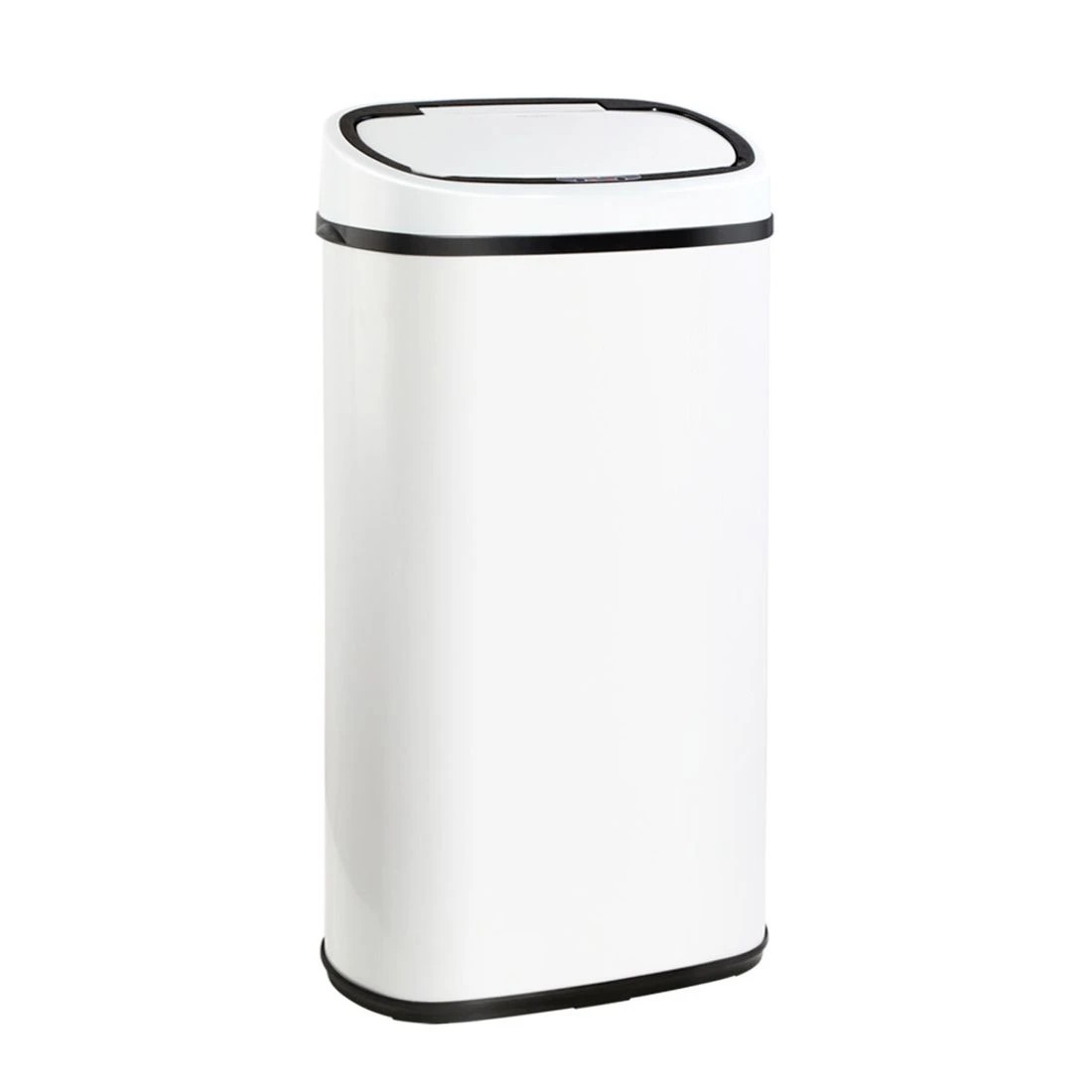 1 Devanti 58L Motion Sensor Bin Rubbish Automatic - White, 1 of 7