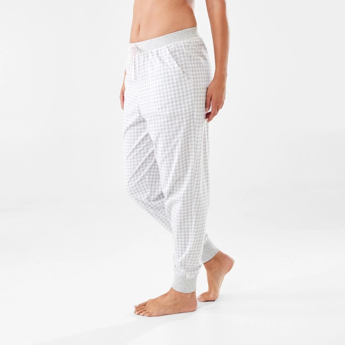 2 Printed Knit Cuffed Pants Gin Chk Mc, 2 of 5