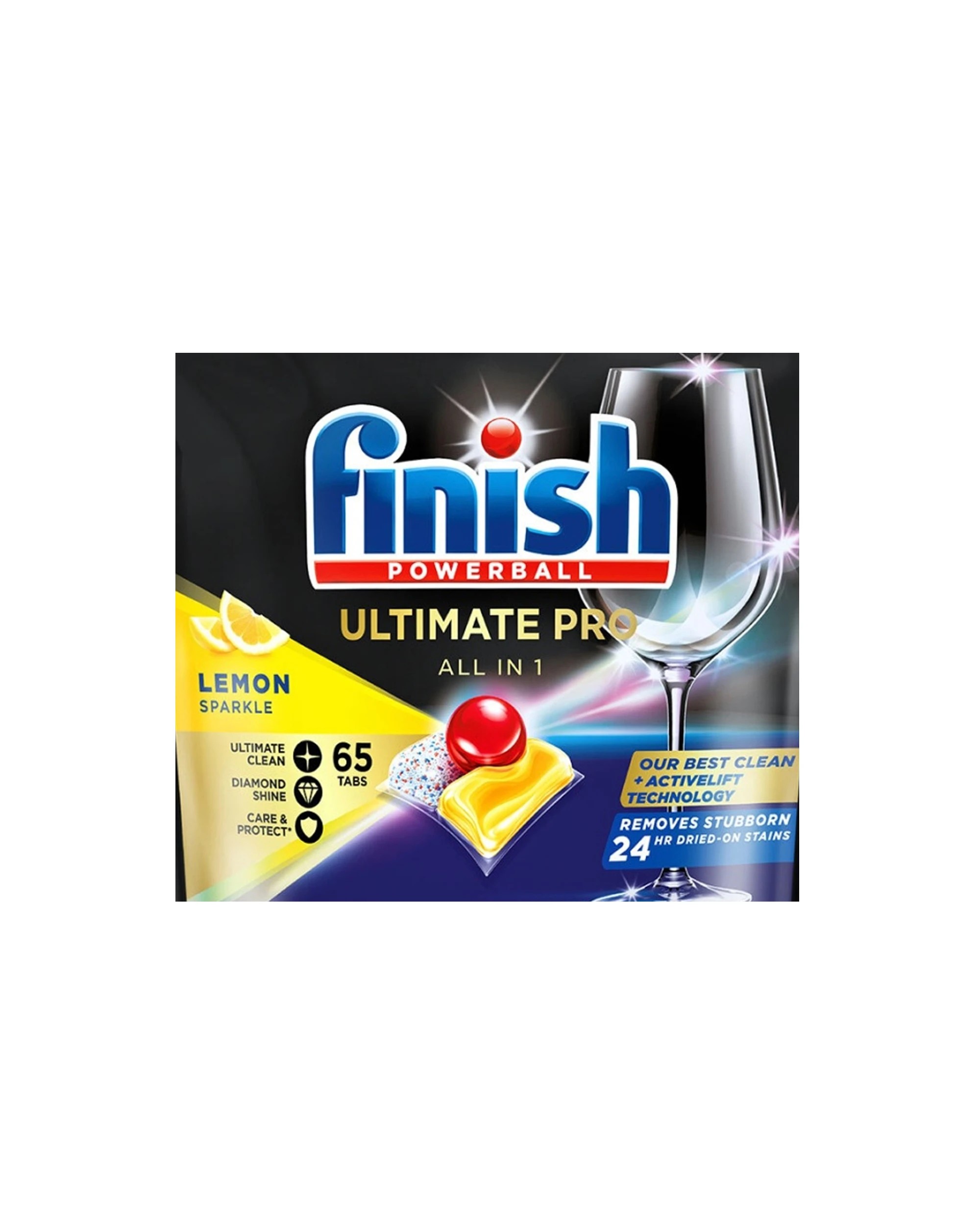 3 Finish 65pc Finish Ultimate Pro Powerball Dishwashing Tablets Lemon Sparkle, 3 of 3