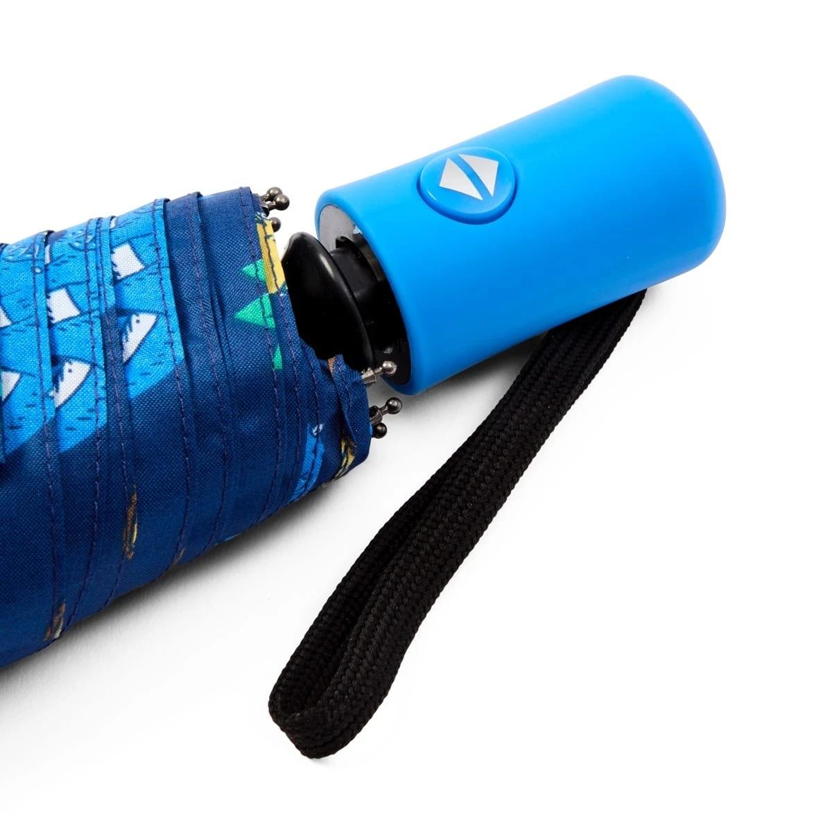 4 Dinosaur Collapsible Umbrella Blu Dino, 4 of 4
