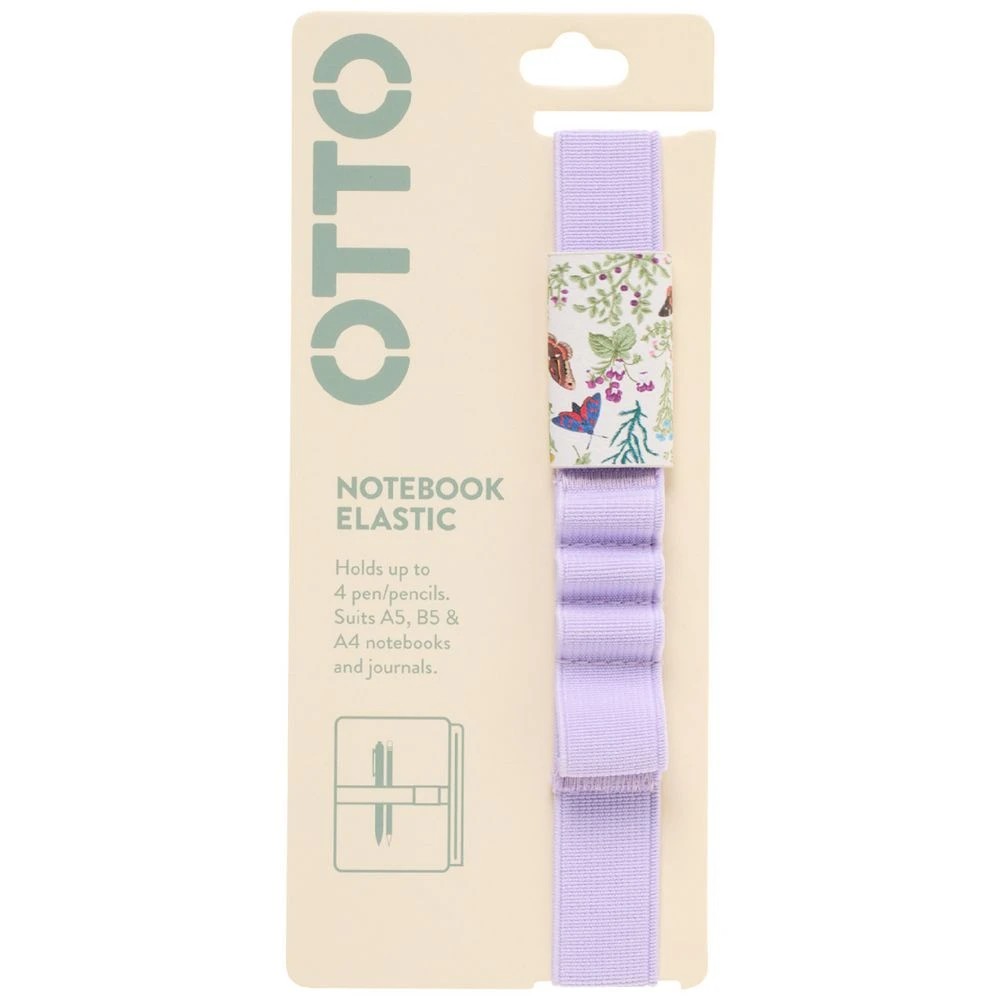 1 Otto 4 Loop Elastic Pen Holder Lilac, 1 of 2