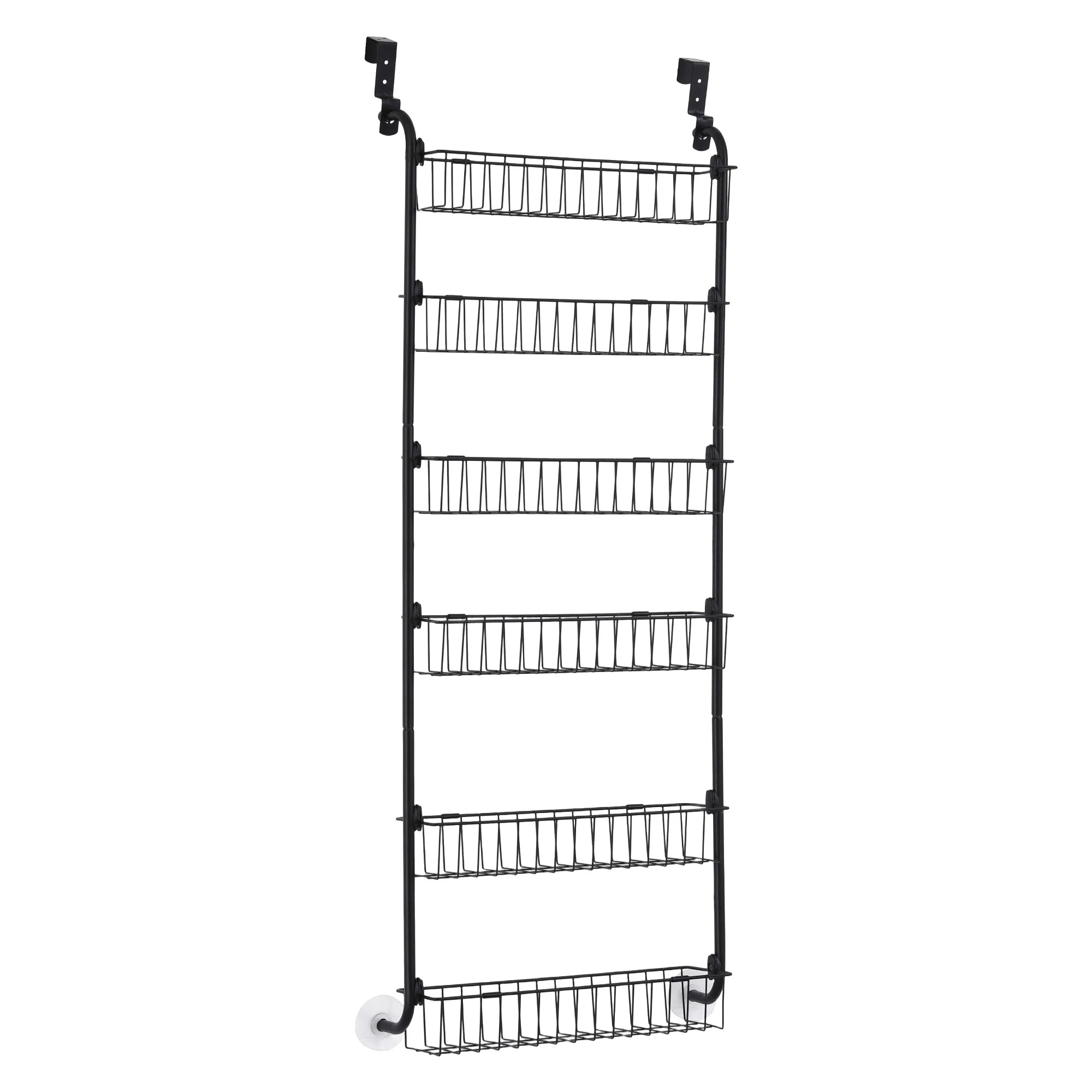 1 Artiss Over Door Storage Organiser 6 Tier Metal - Black, 1 of 9