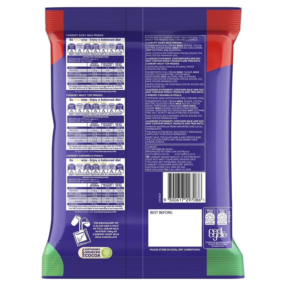 2 18 Piece Cadbury Dairy Milk Freddo Variety Pack 234g, 2 of 2