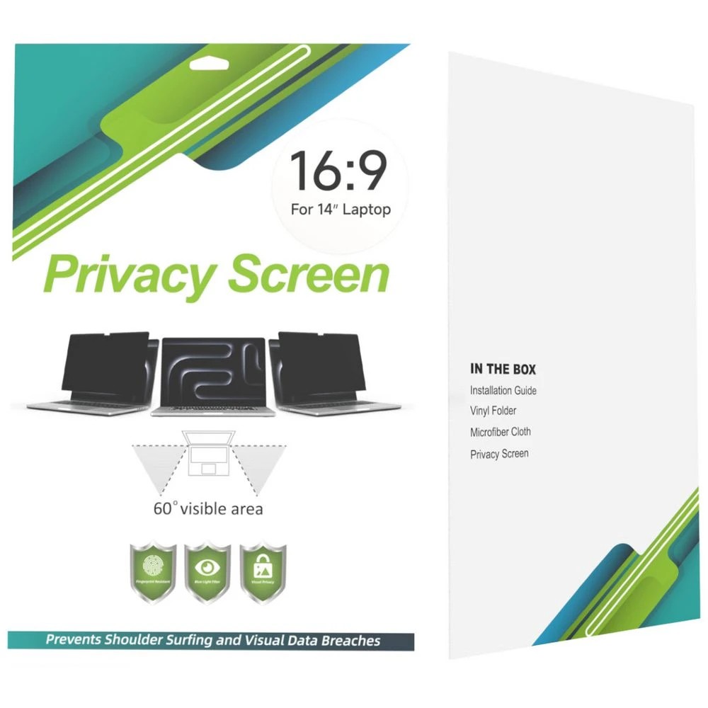 4 14" 16:9 Laptop Privacy Screen, 4 of 4