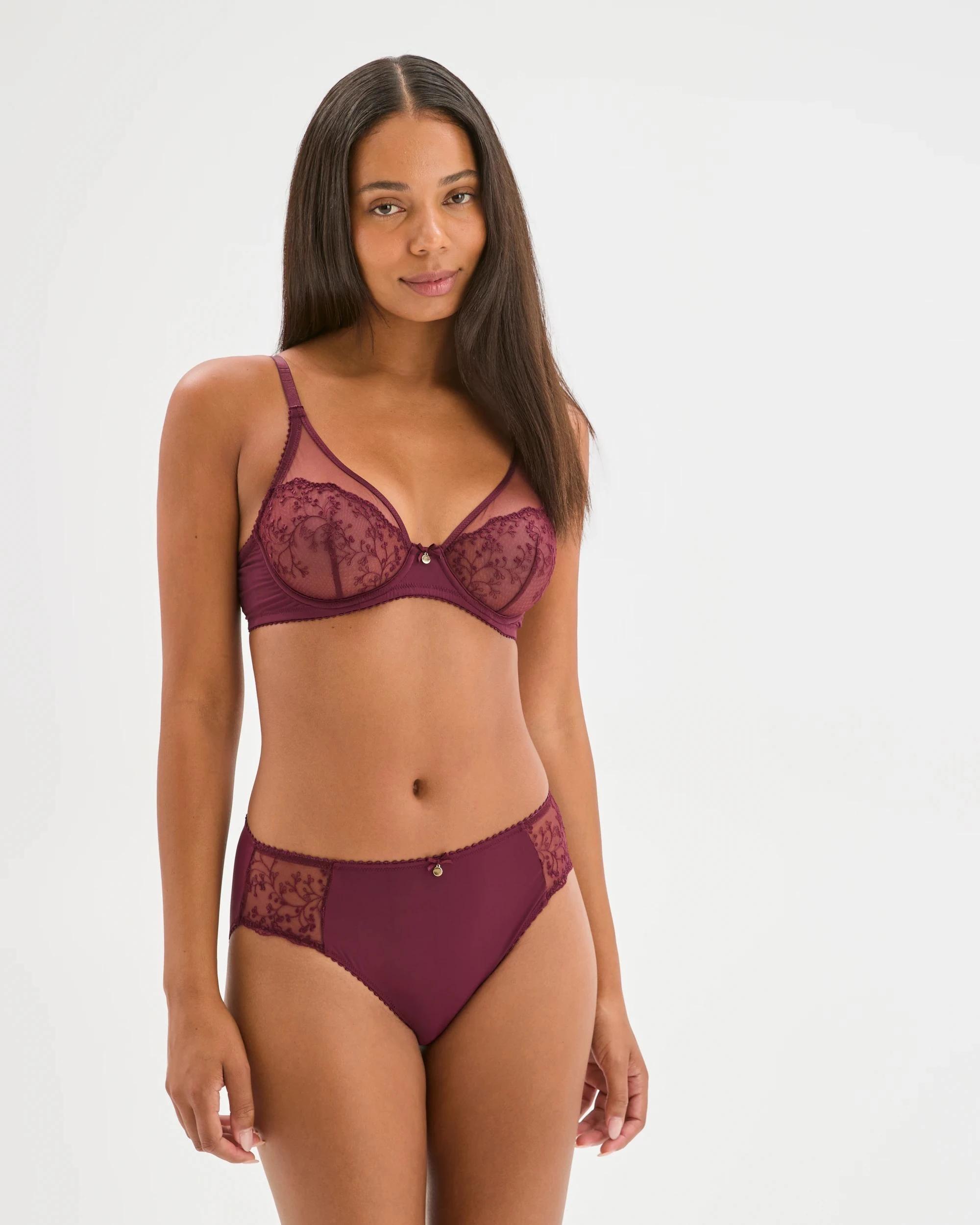 1 Target Woman Reece Underwire Bra DARK MULBERRY, 1 of 6