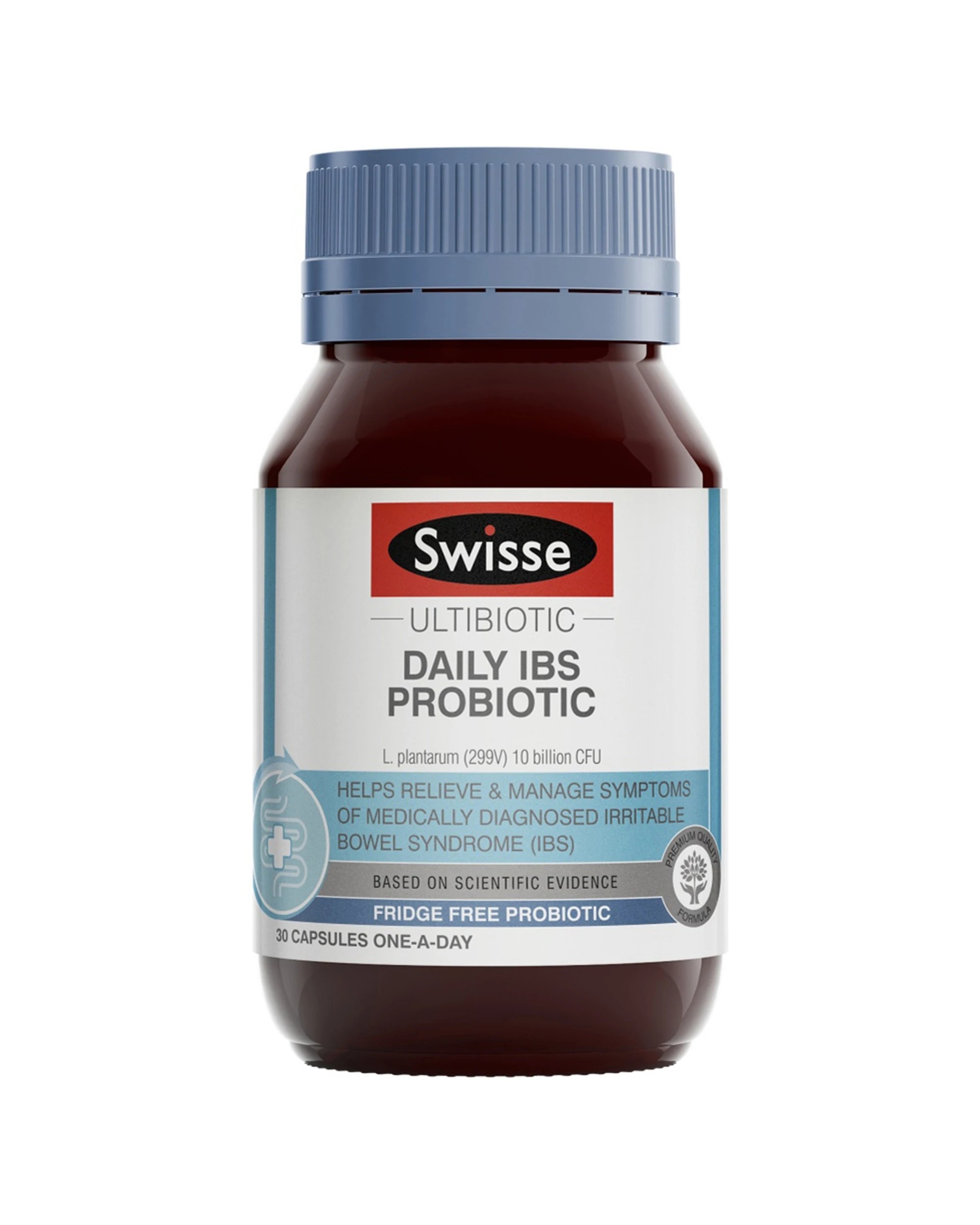 1 Swisse 30pc Ultibiotic Daily IBS Probiotic Capsules Gut Health Support, 1 of 1