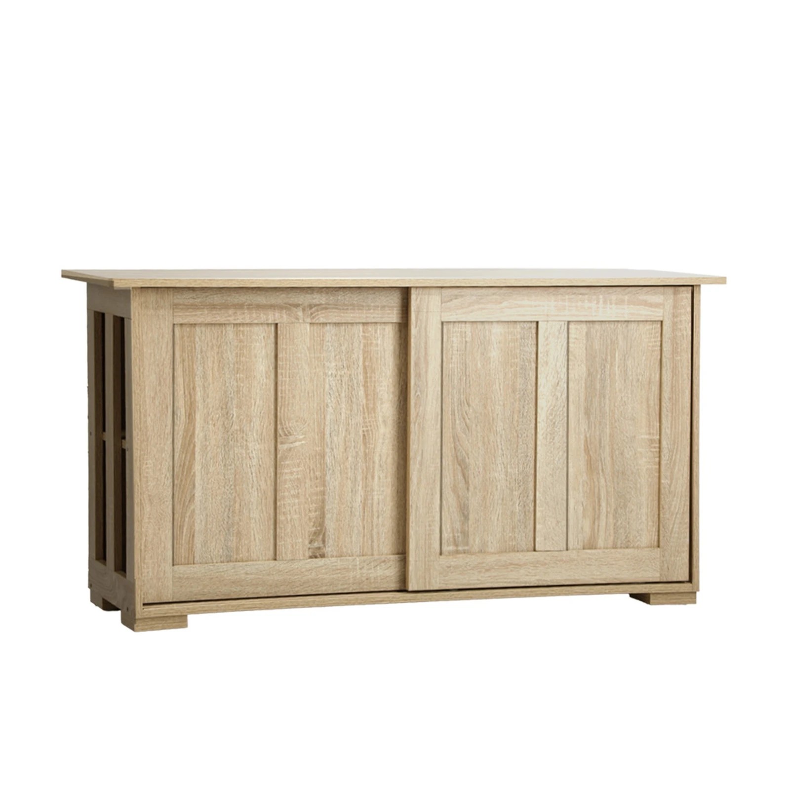 6 Oikiture Buffet Sideboard Cabinet Kitchen Cupboard Sliding Doors - Natural, 6 of 9