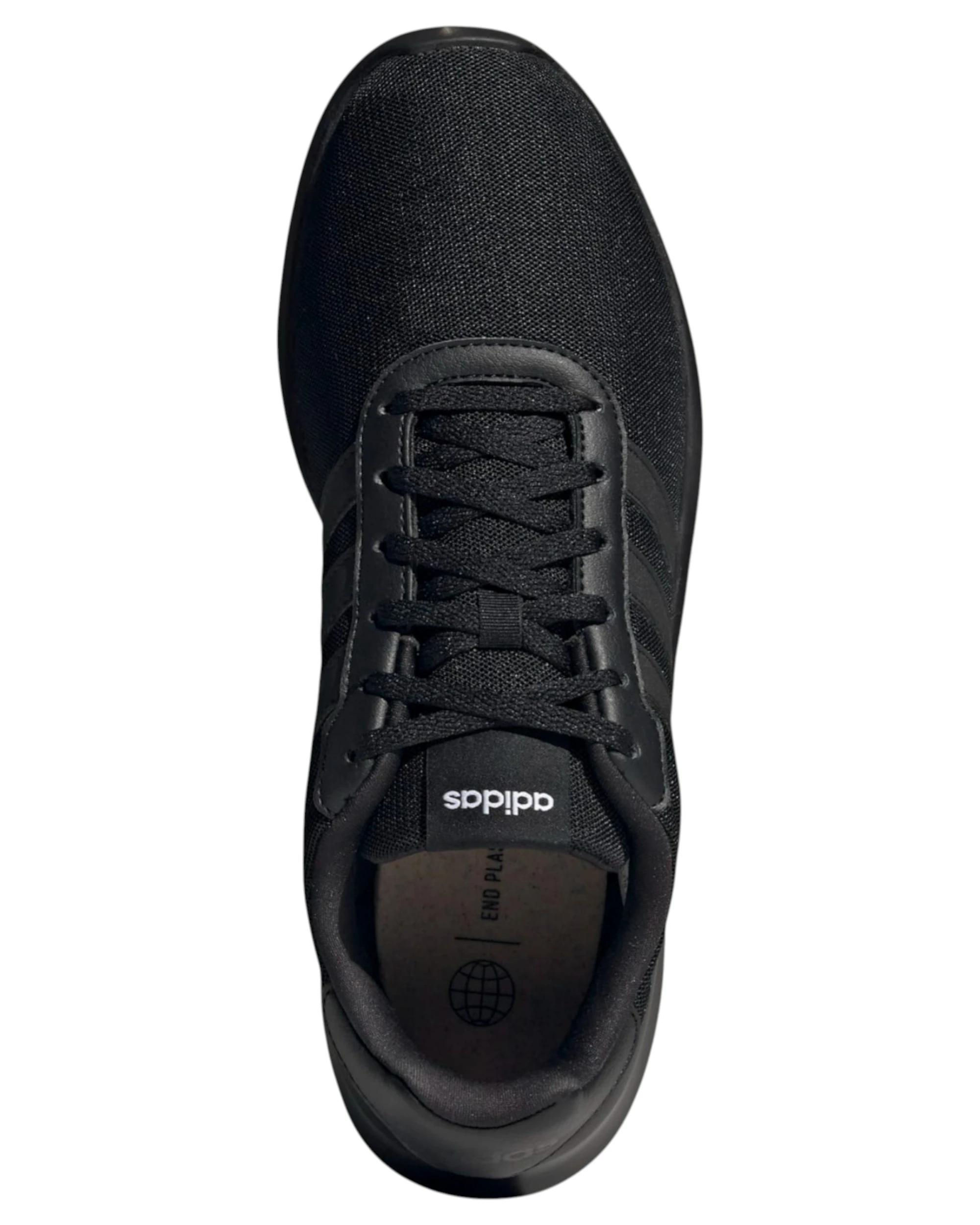 7 Adidas Womens Lite Racer 3.0 Triple Black Athletic Running Shoes BLACK, 7 of 8